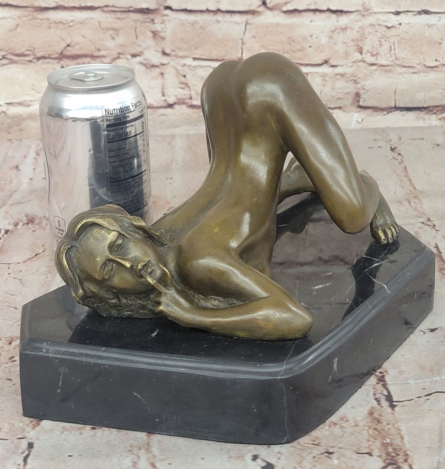 Bronze Nude Women Sculpture Erotic Abstract Gift Sexual Naked Lady Statue Figure