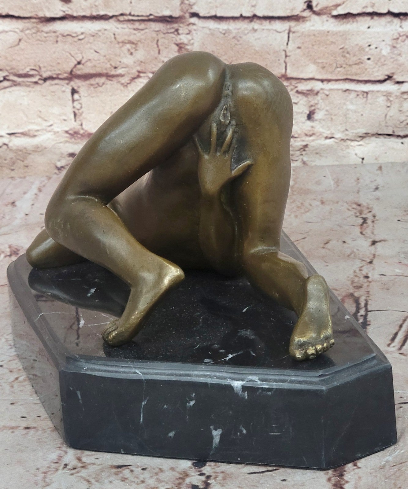 Bronze Nude Women Sculpture Erotic Abstract Gift Sexual Naked Lady Statue Figure