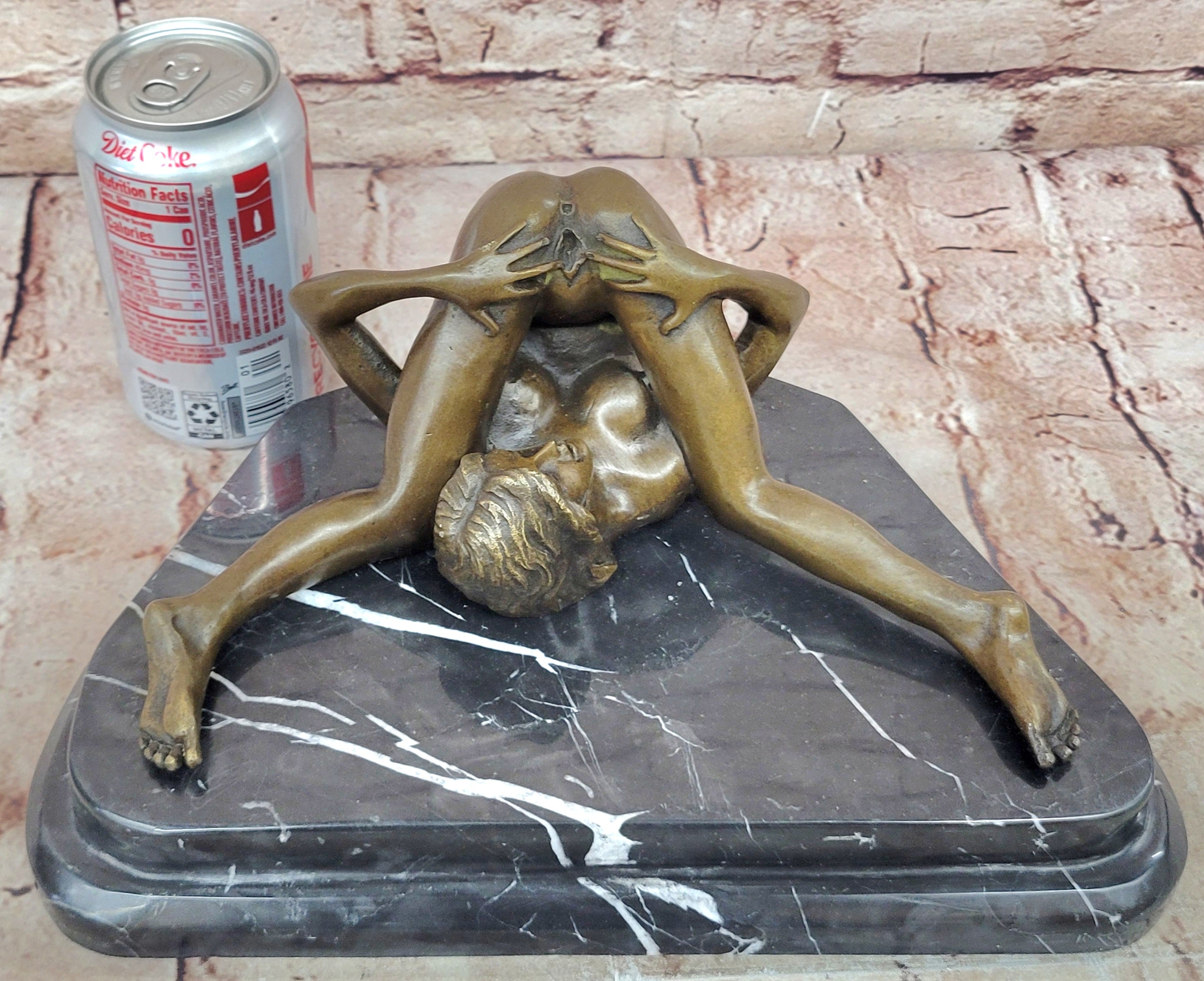 Nino Oliviono Original Bronze Nude Sculpture Ecstasy Signed