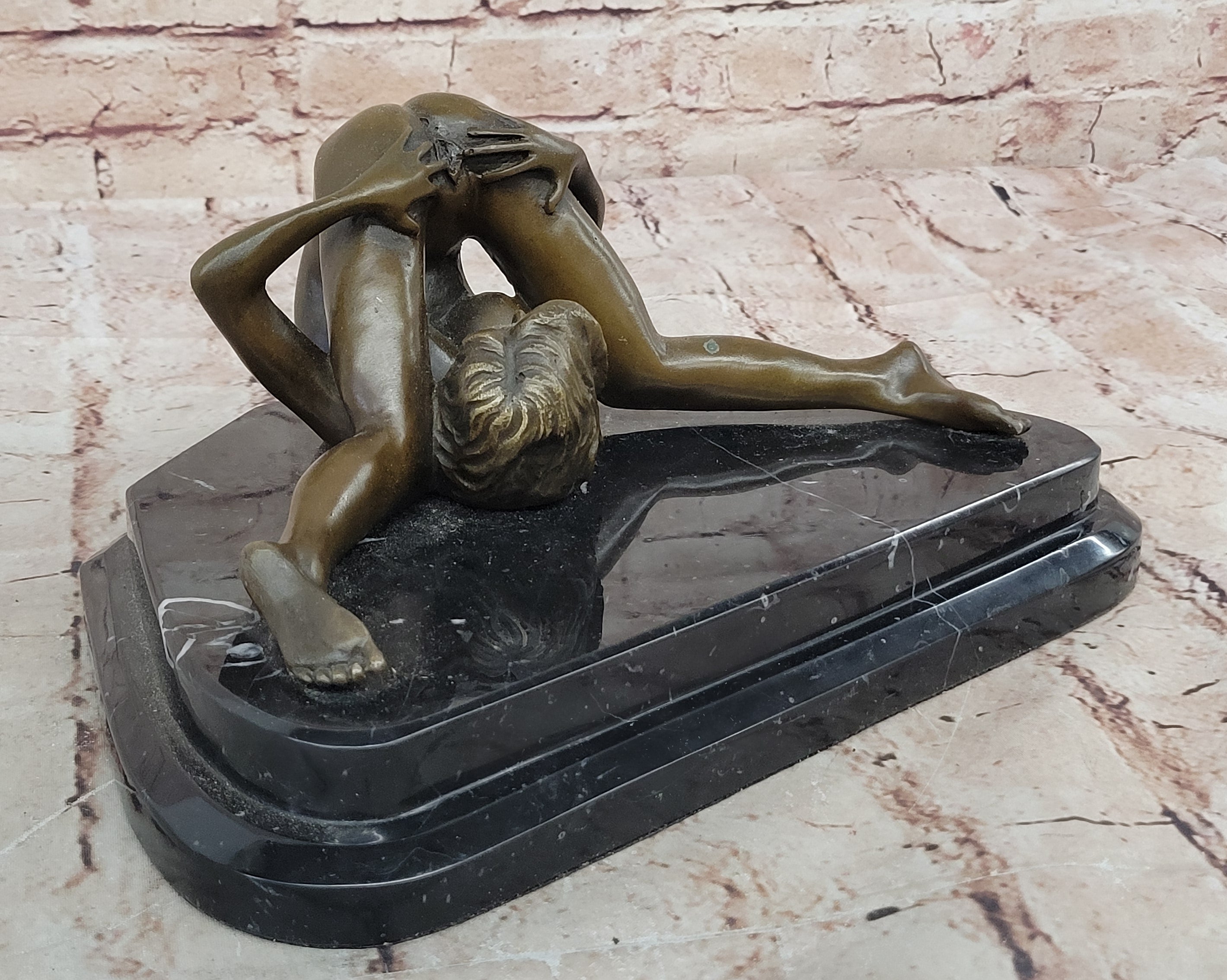 Nino Oliviono Original Bronze Nude Sculpture Ecstasy Signed Statue Artwork Large