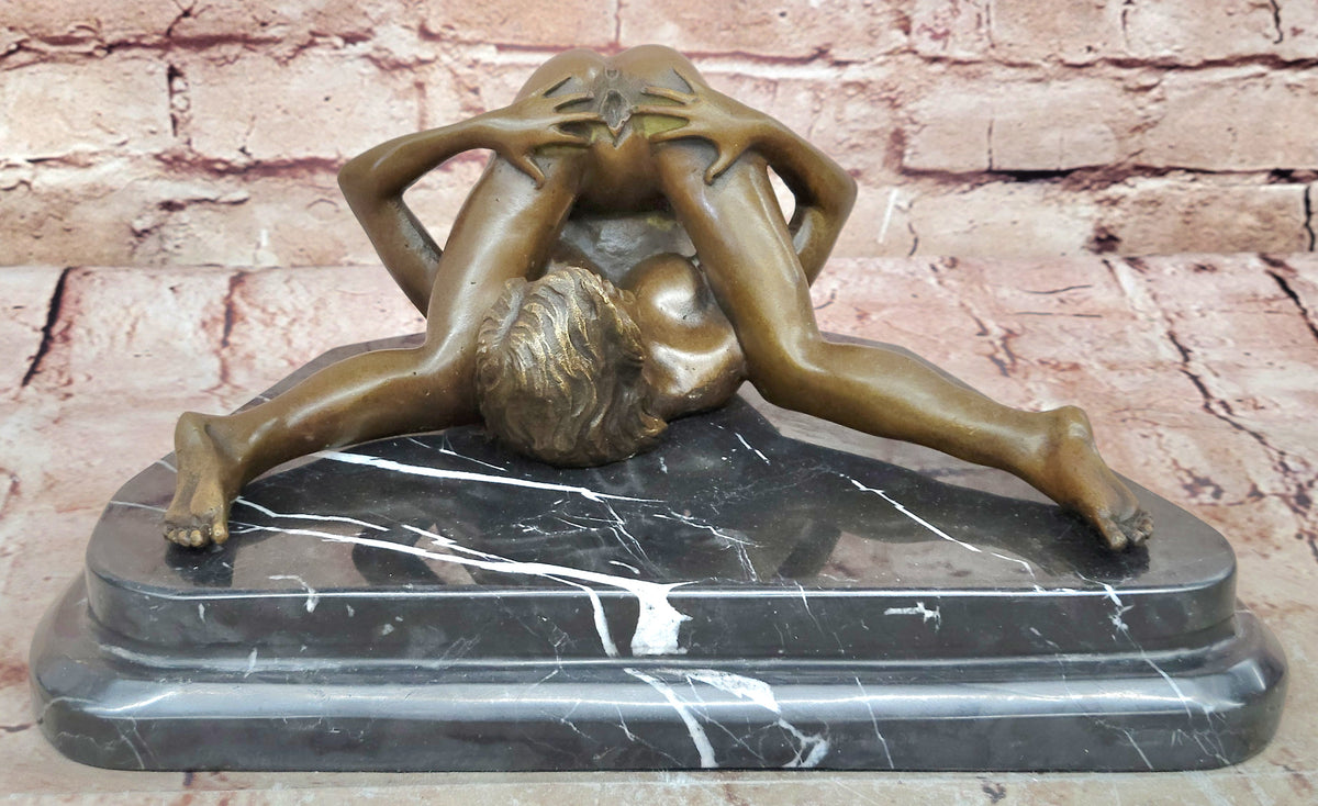 Signed Nino Oliviono Original Bronze Nude Ecstasy Art