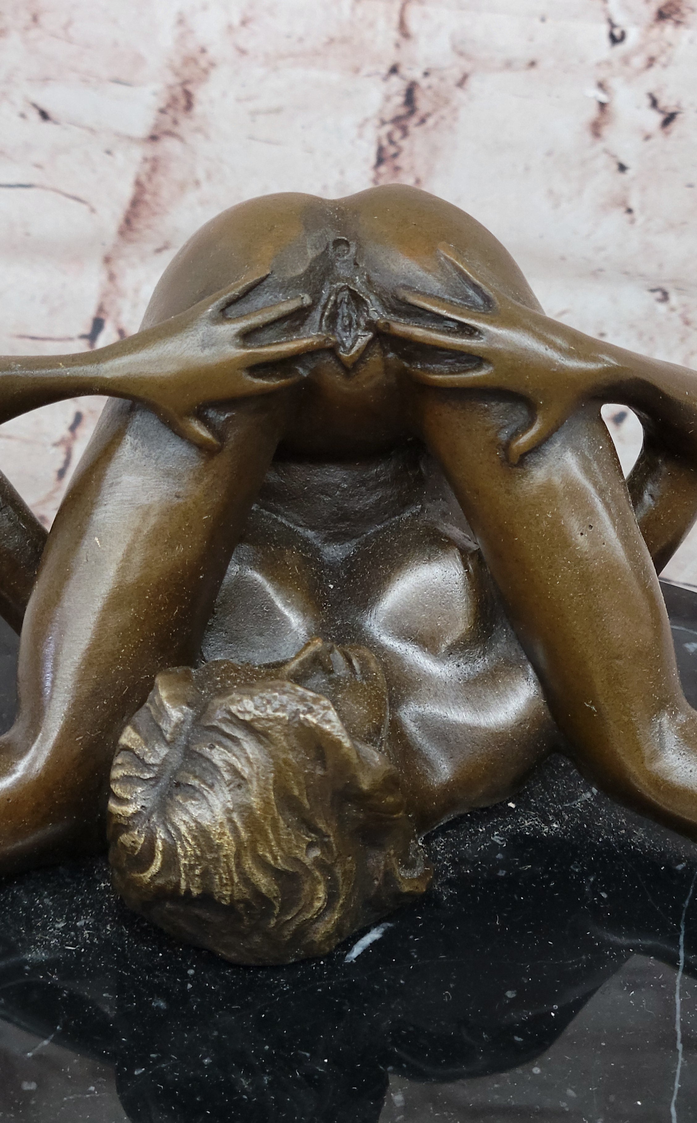 Nino Oliviono Original Bronze Nude Sculpture Ecstasy Signed Statue Artwork Large