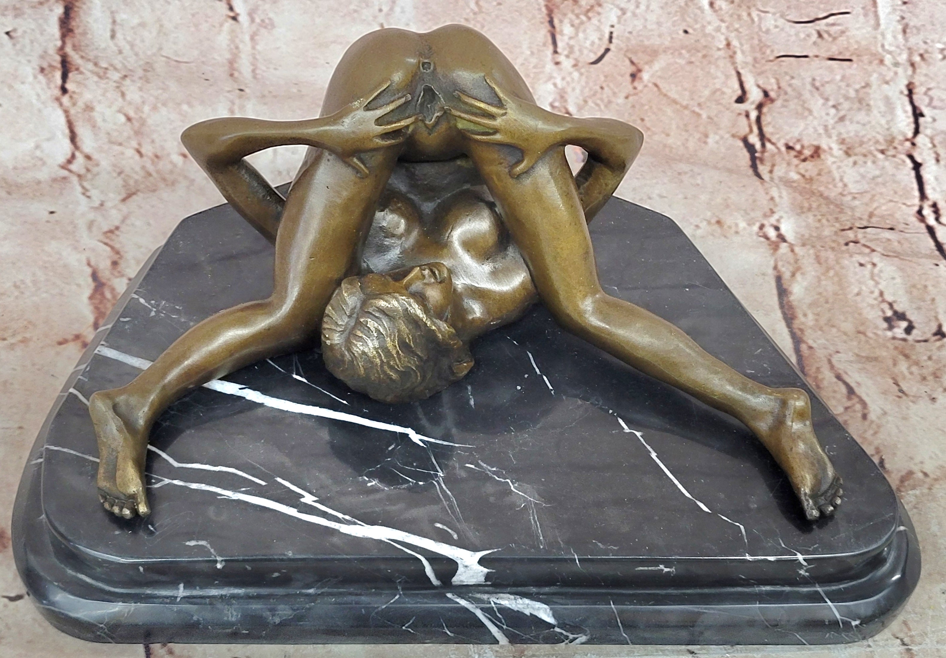 Nino Oliviono Original Bronze Nude Sculpture Ecstasy Signed Statue Artwork Large