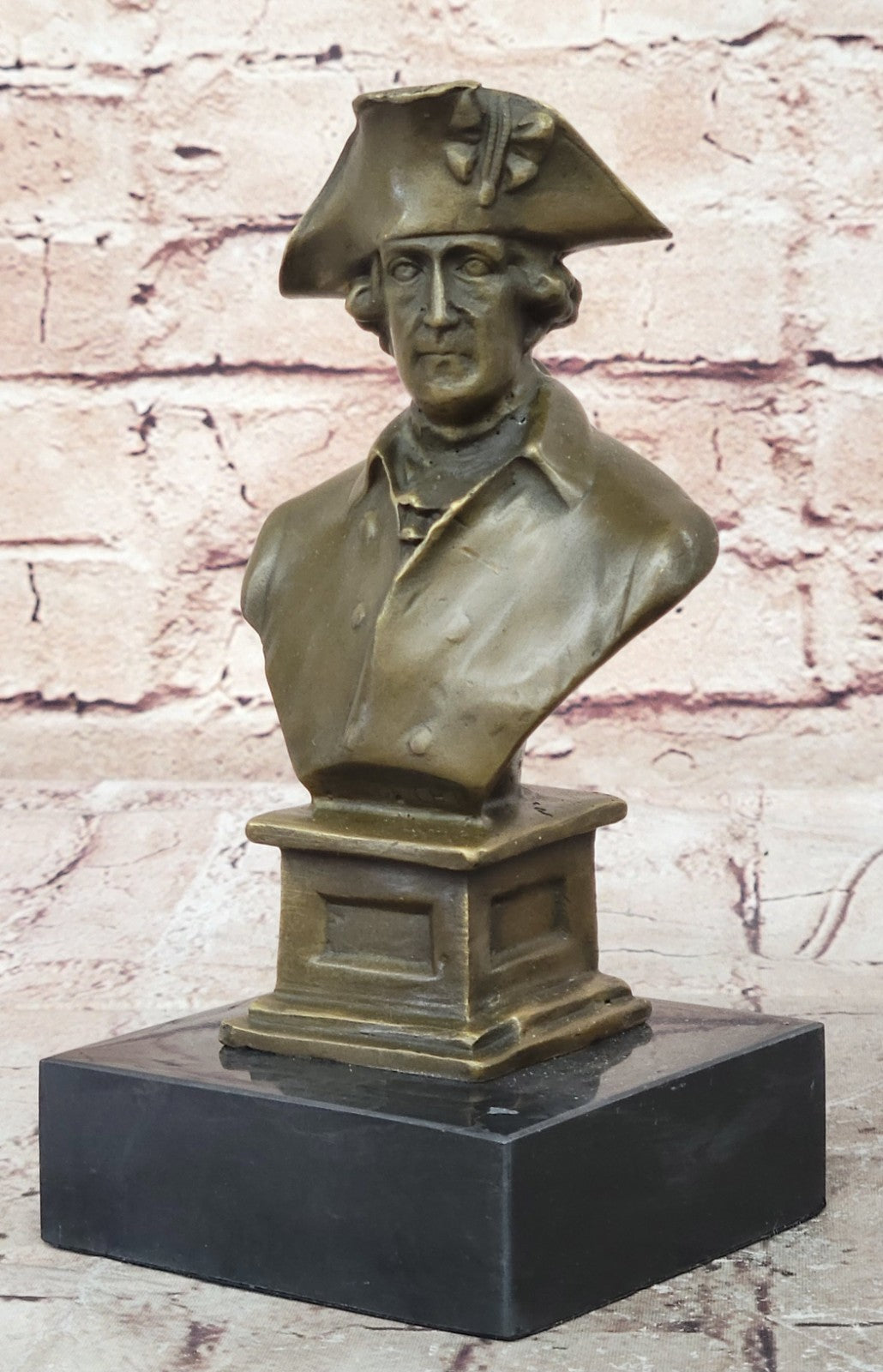 LORD NELSON FREDERICK II THE GREAT NAPOLEON SIGNED PURE HOTCAST BRONZE BUST GIFT