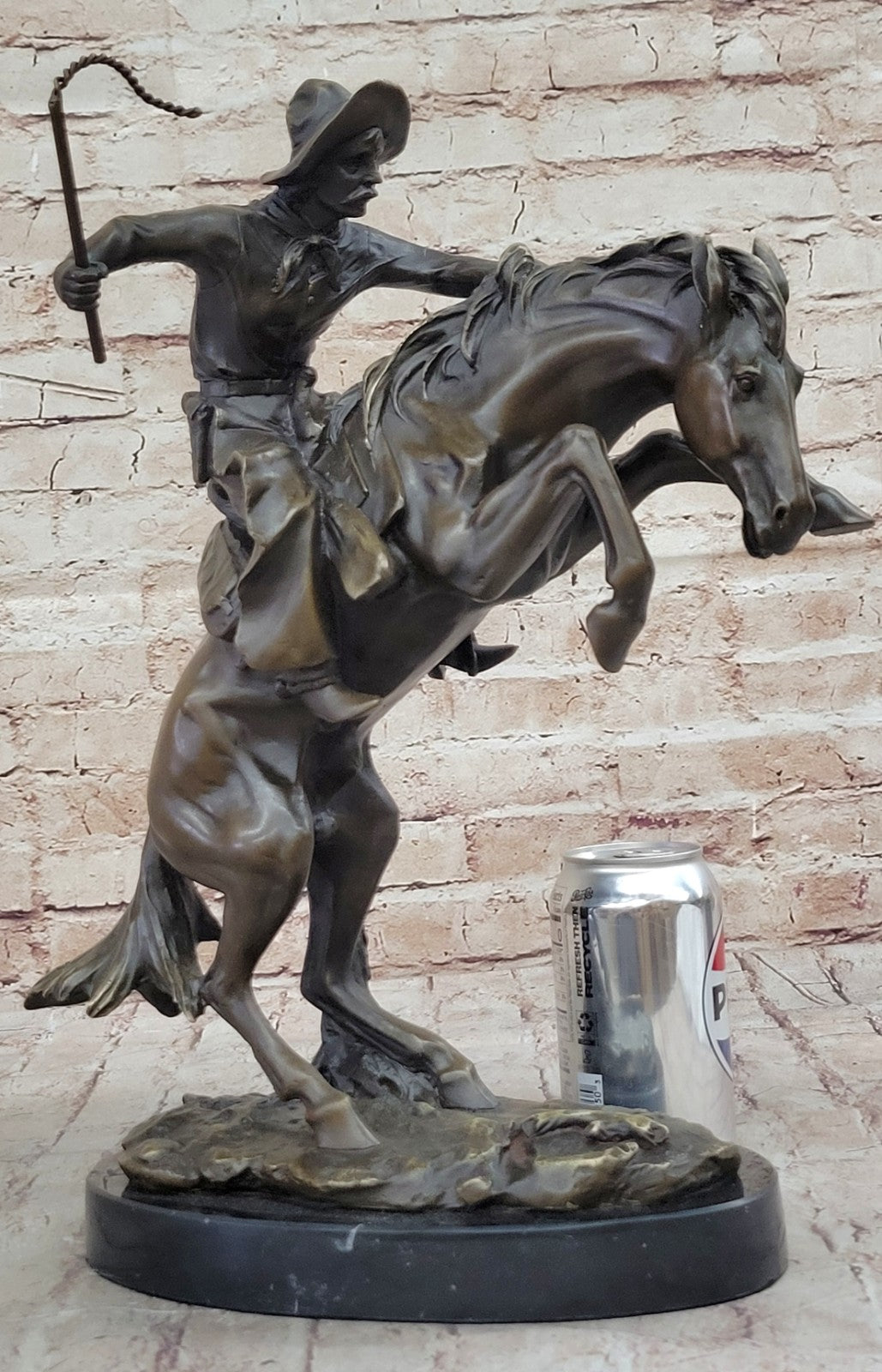Handcrafted bronze sculpture SALE Remingto By Cowboy West Classic American Decor