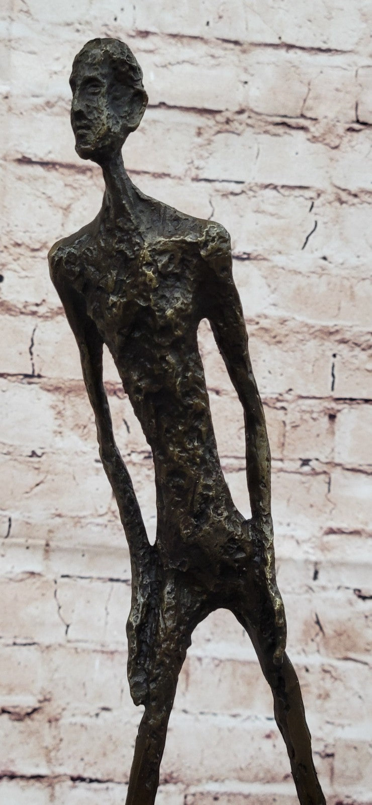 Handcrafted Made by Lost Wax Gia Dali Rodin Bronze Sculpture Walking Man Figurine