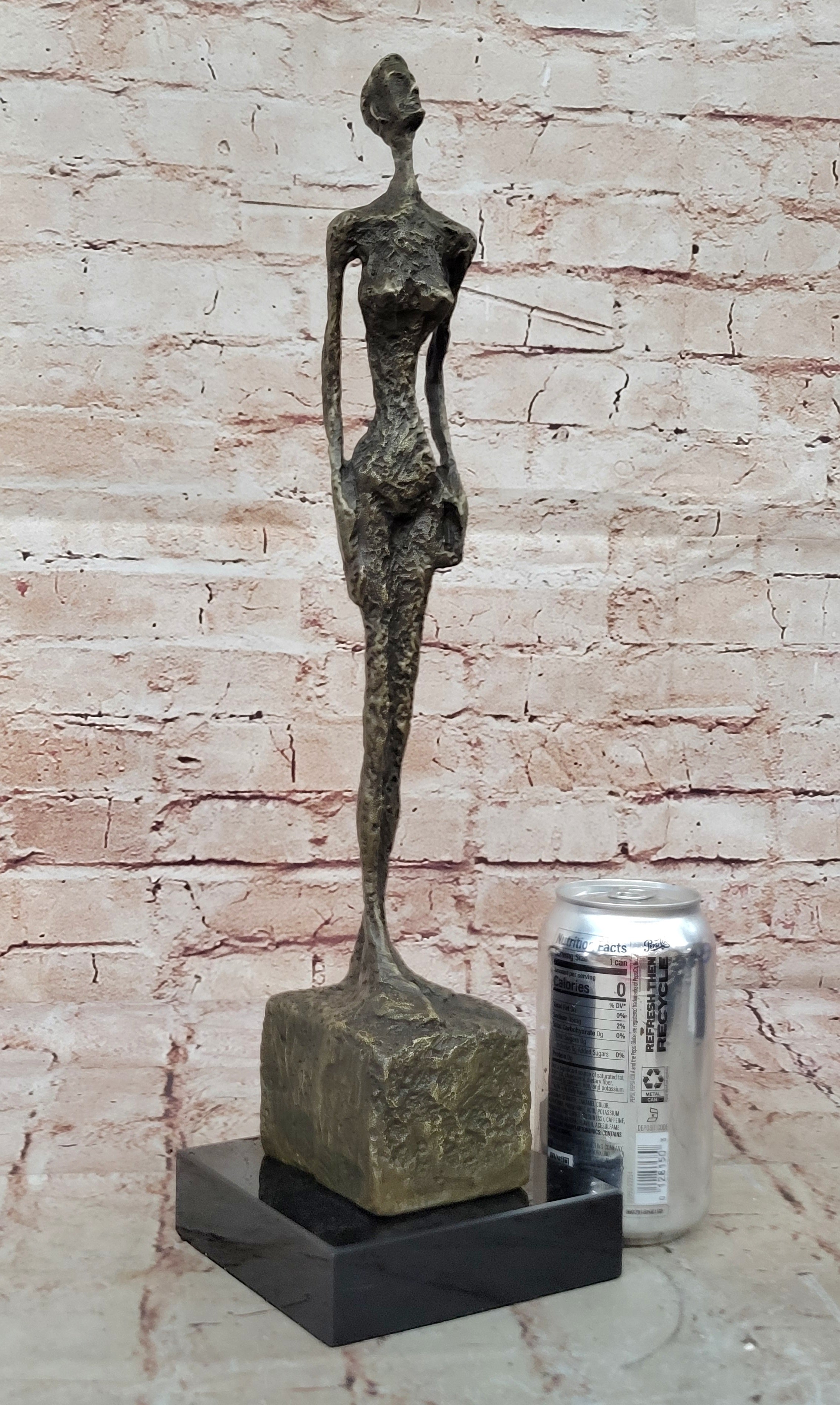 Handcrafted Large Venice Lady Genuine Real 100% Bronze Sculpture Hot Cast Sale