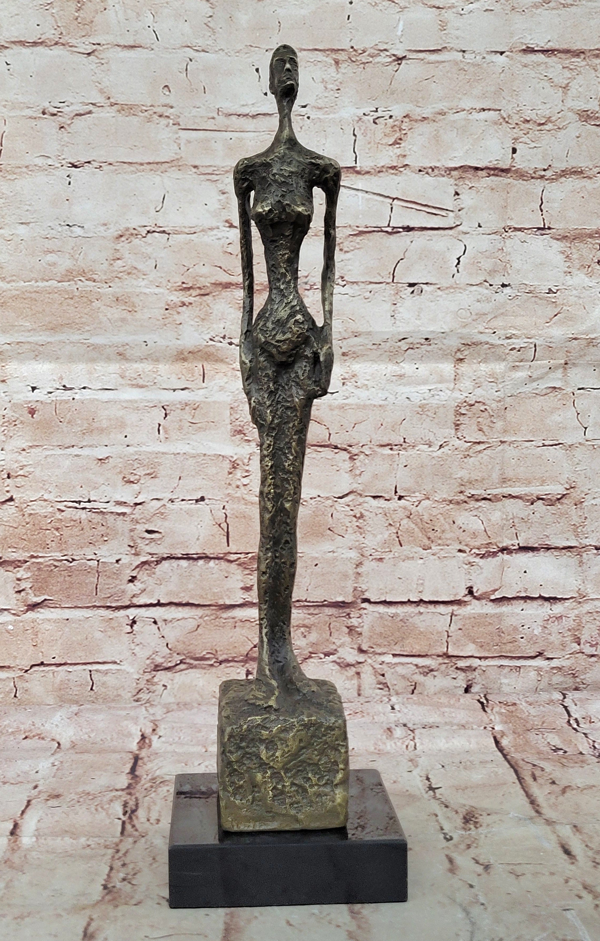 Handcrafted Large Venice Lady Genuine Real 100% Bronze Sculpture Hot Cast Sale