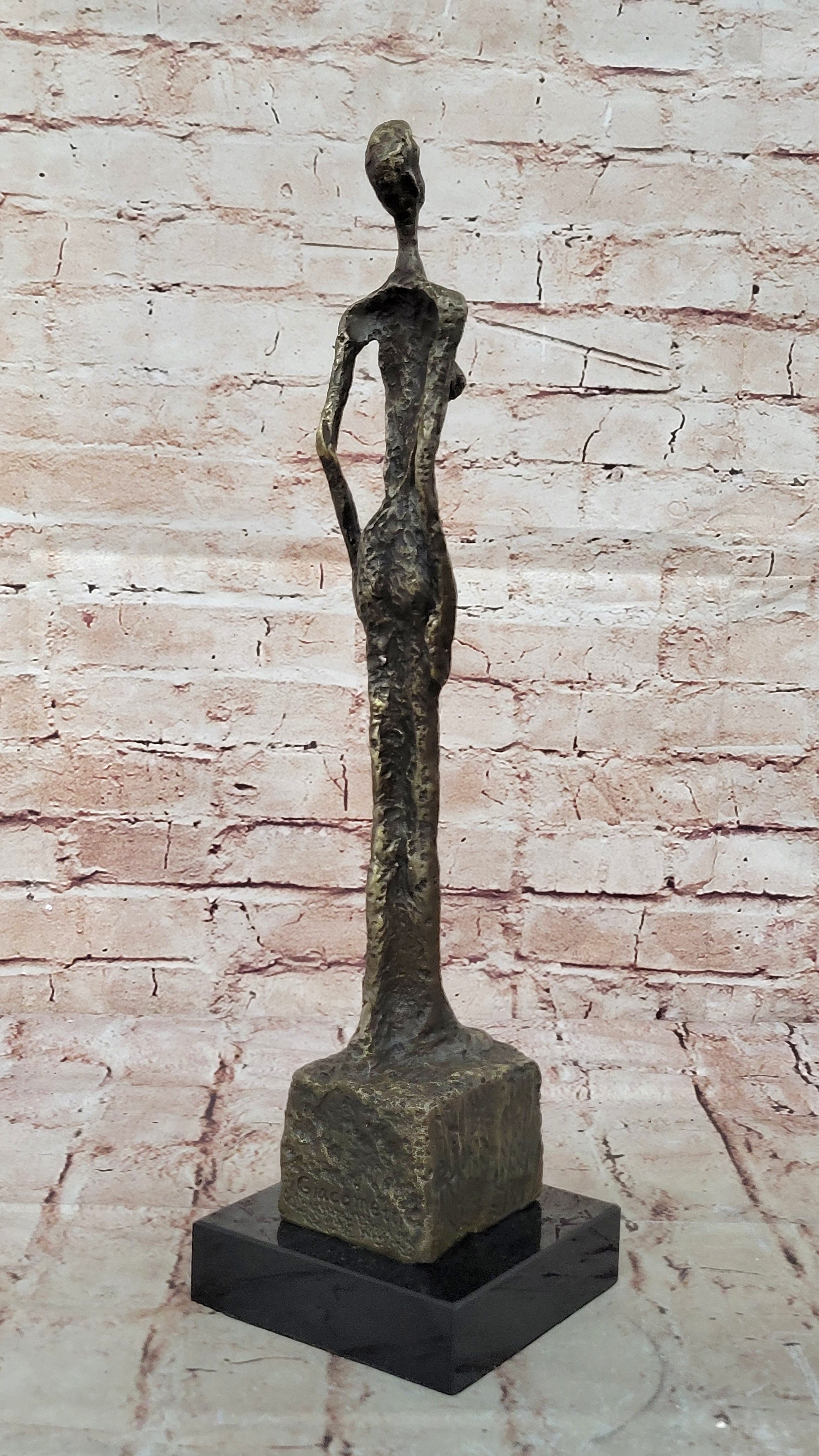 Handcrafted Large Venice Lady Genuine Real 100% Bronze Sculpture Hot Cast Sale