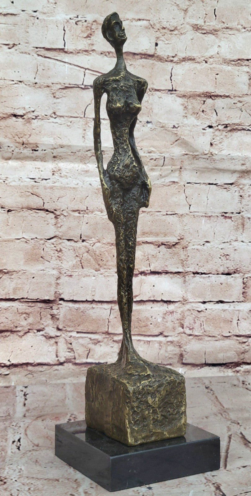 Handcrafted Large Venice Lady Genuine Real 100% Bronze Sculpture Hot Cast Sale