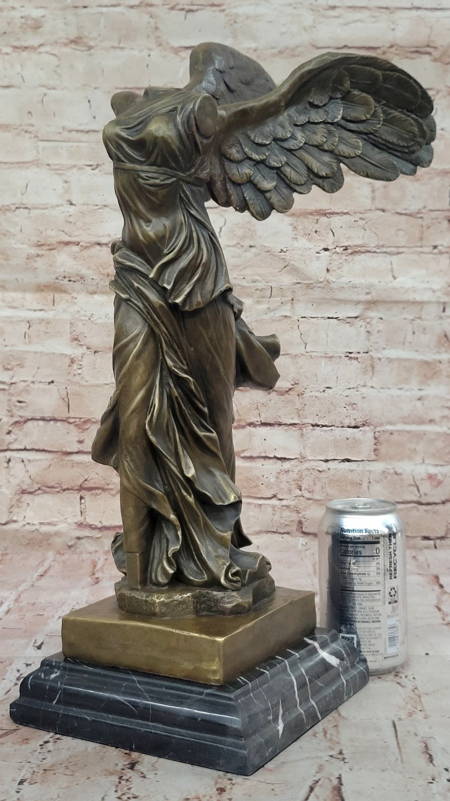 Extra Large Nike of Samothrace Victory Angel Bronze Sculpture Figurine Hot Cast