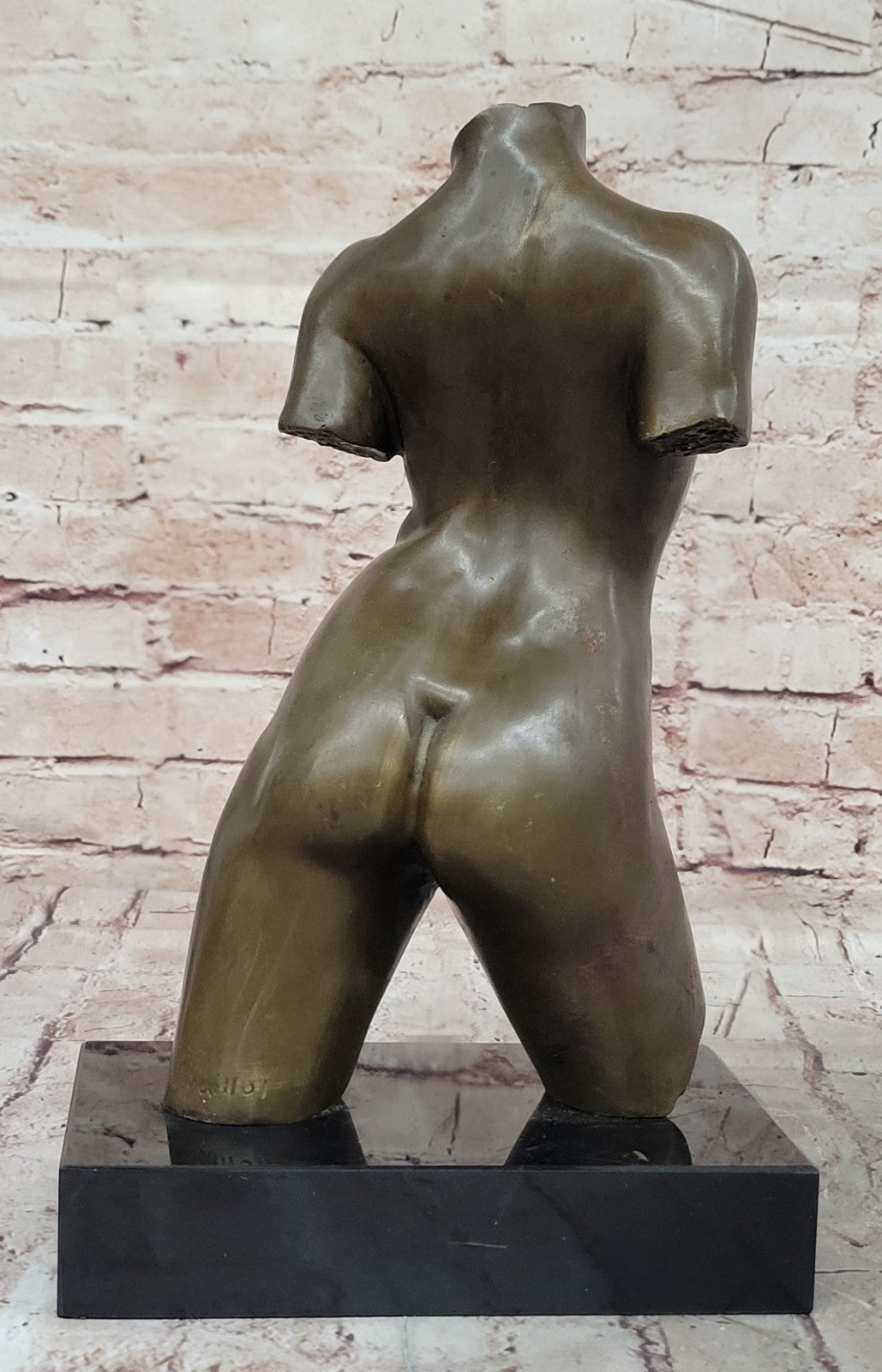 MODERN ART BRONZE SCULPTURE NUDE WOMAN TORSO FROM ARISTIDE MAILLOL FIGURE STATUE