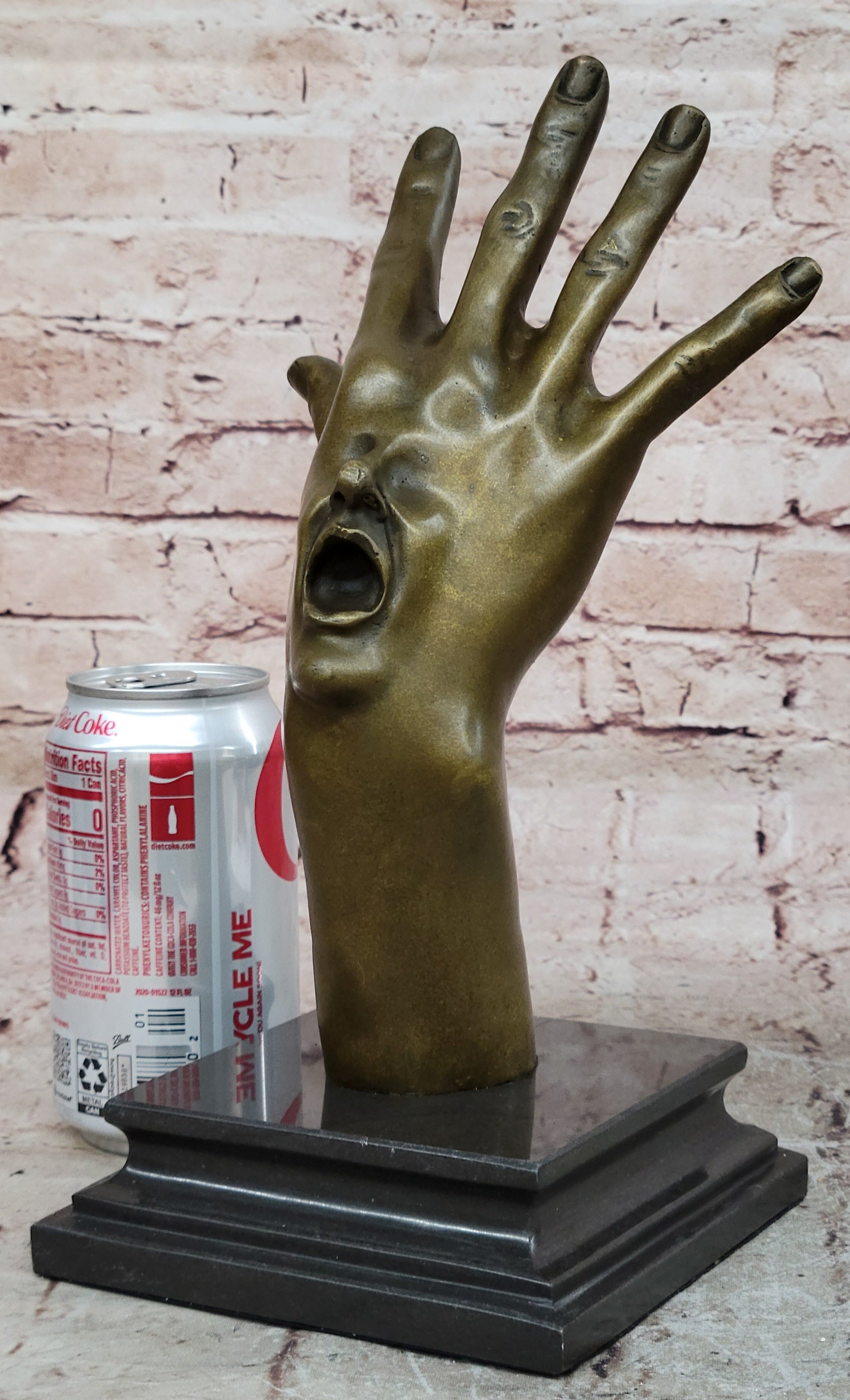 Bronze Sculpture Hand Made Detailed Face Hot Cast Figurine Figure Decor Sale