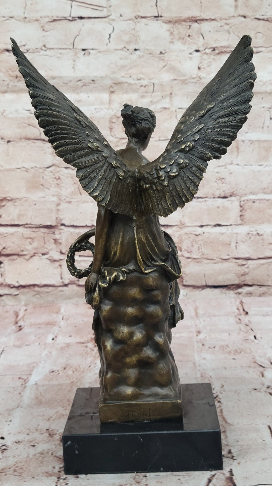 Handcrafted bronze sculpture SALE Celesti On Sits Angel Beautiful Moreau Figure