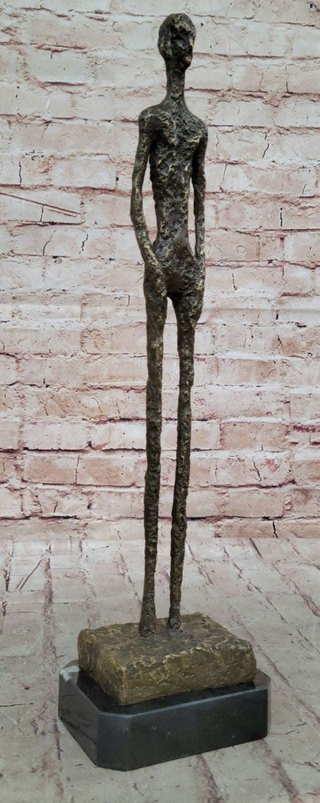 Buy European Bronze "Skinny Man" Sculpture – Handmade Lost Wax Nude Male Statue for Sale