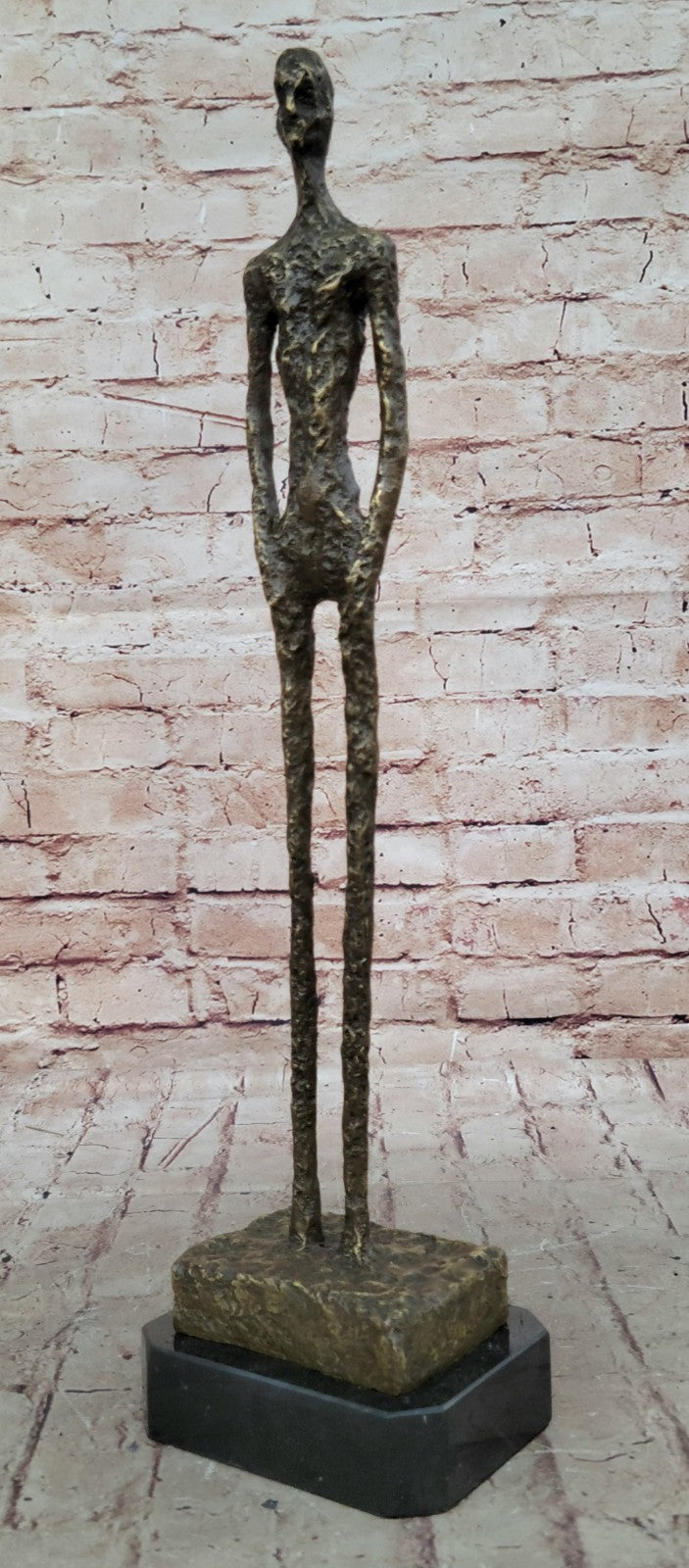 Buy European Bronze "Skinny Man" Sculpture – Handmade Lost Wax Nude Male Statue for Sale