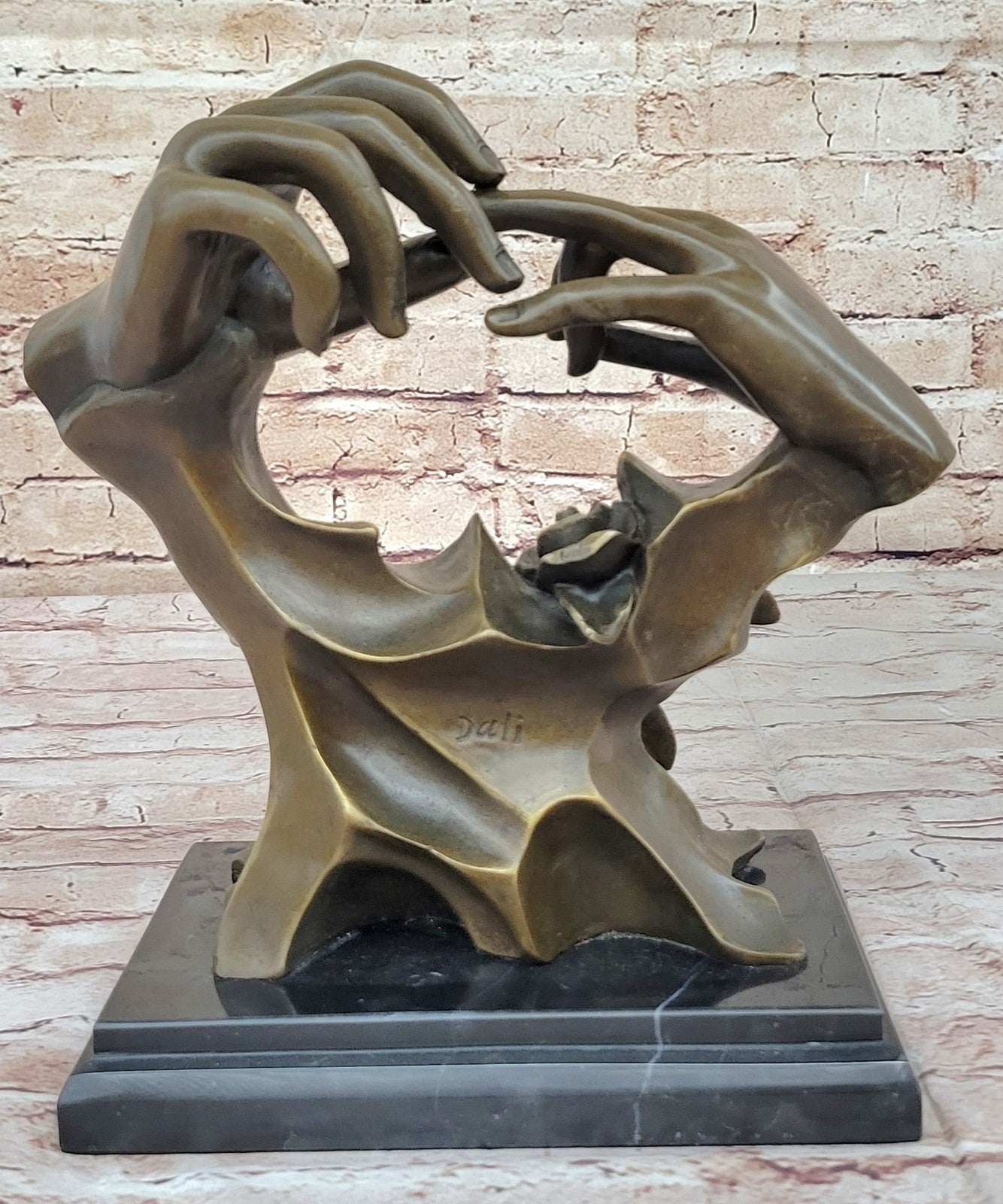 HANDS ENTWINED Bronzed Sculpture, Lovers, Engagement, Wedding or Anniversary