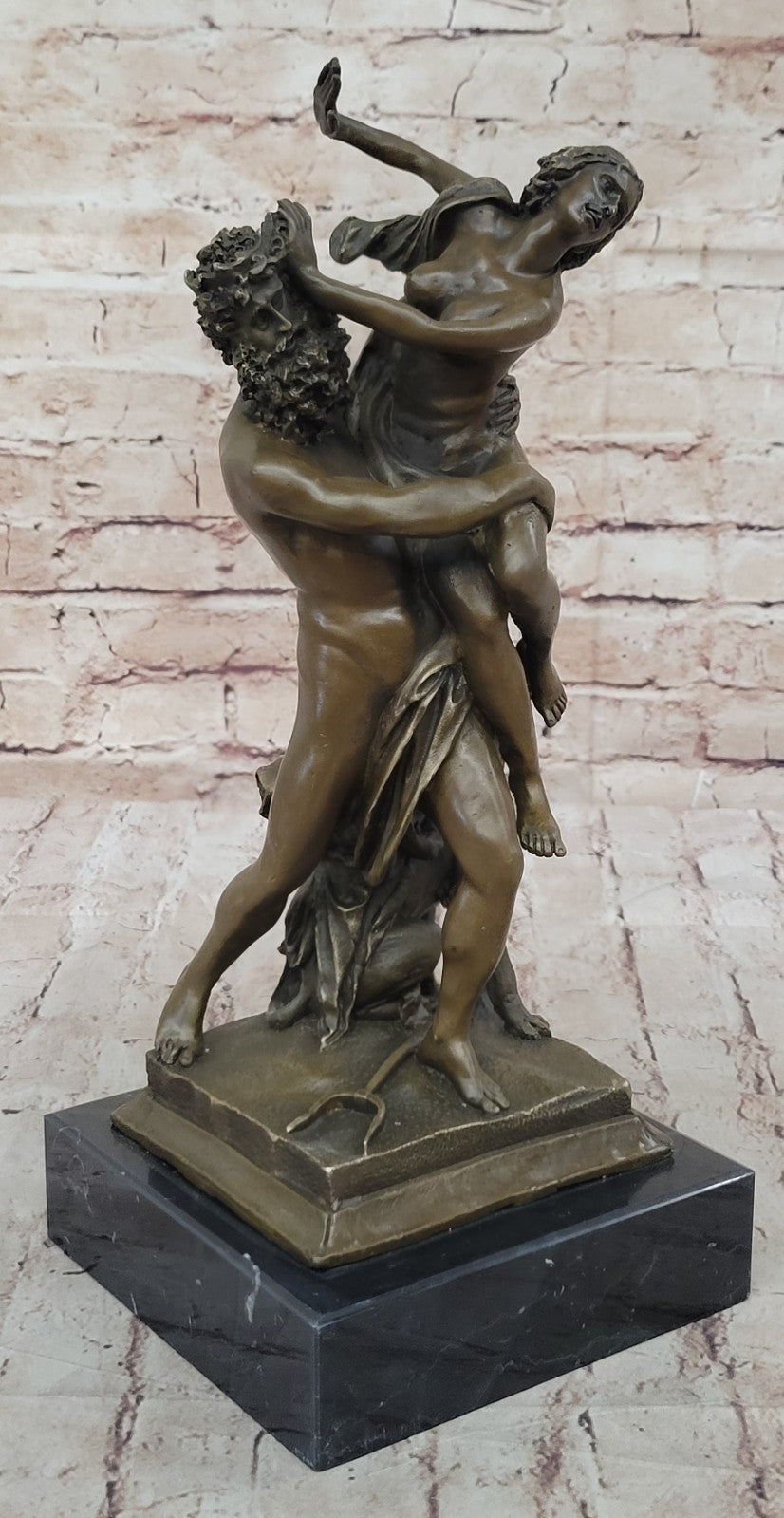Bronze Greek Myth Sculpture Hades with Persephone Collectible Fine Artwork Art
