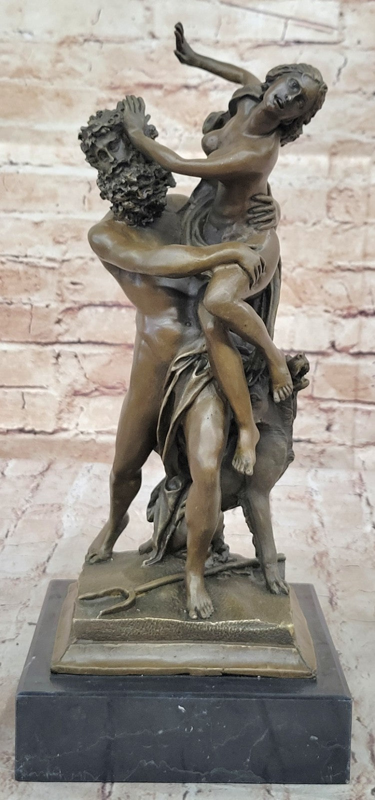 Bronze Greek Myth Sculpture Hades with Persephone Collectible Fine Artwork Art