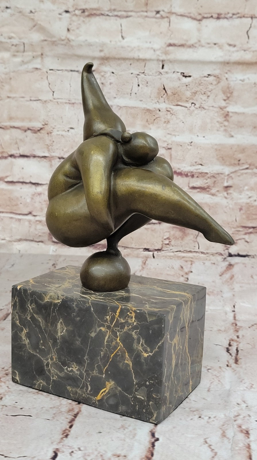 Buy Abstract Solid Bronze Dancer Sculpture – French Milo Mid-Century Modernist – On Sale