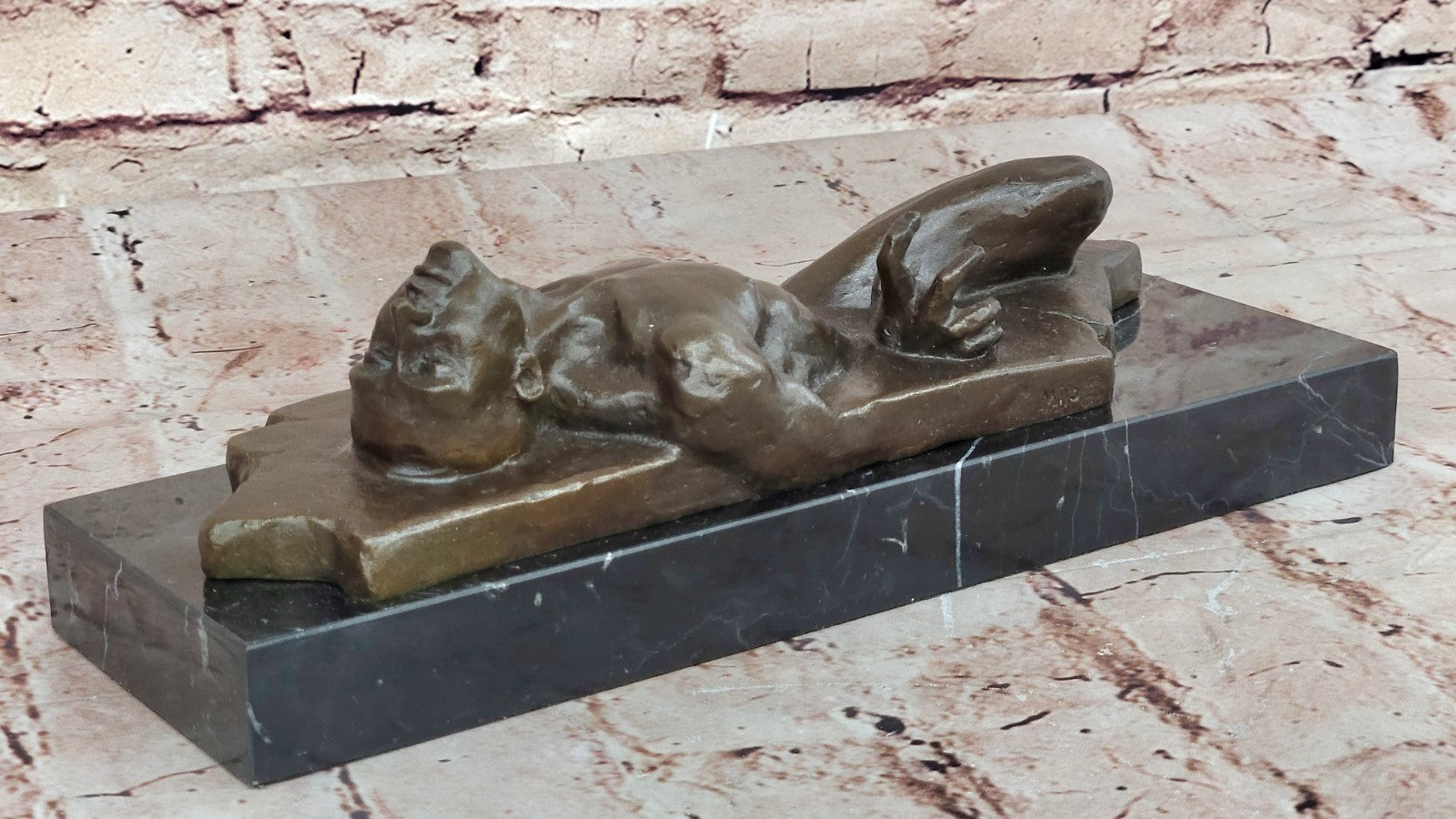 Modern art bronze man 3D Dimensional sculpture Hot Cast Figurine Sale