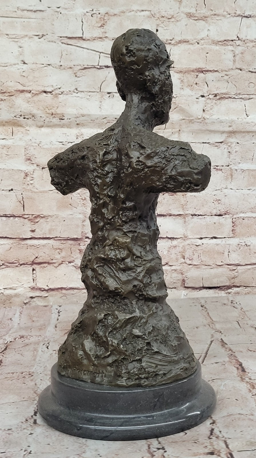 Commetti Bust of Diego Modern Art Abstract Mid century Masterpiece Bronze Art