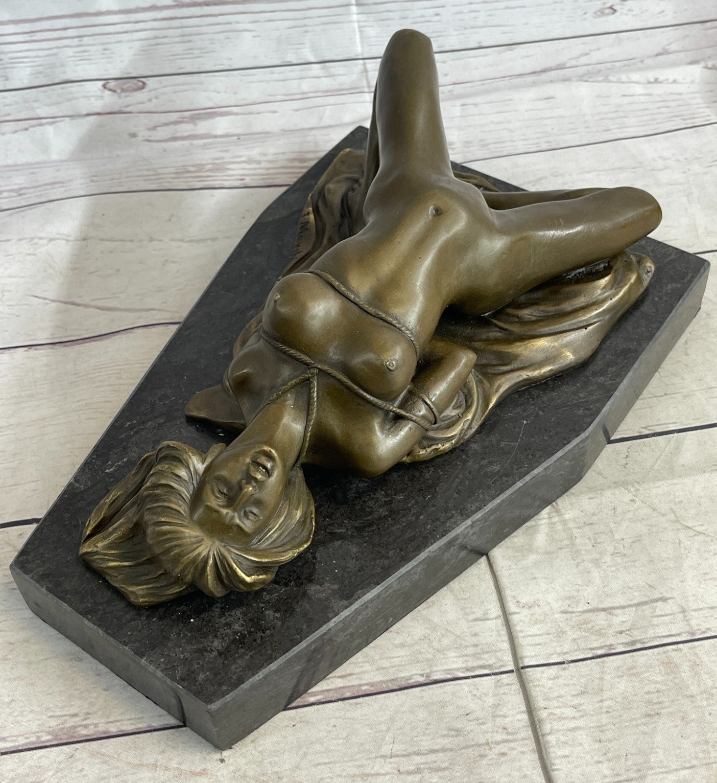 Bronze sculpture Erotic Girl Female Nude Art erotica Artwork Signed Original Gift