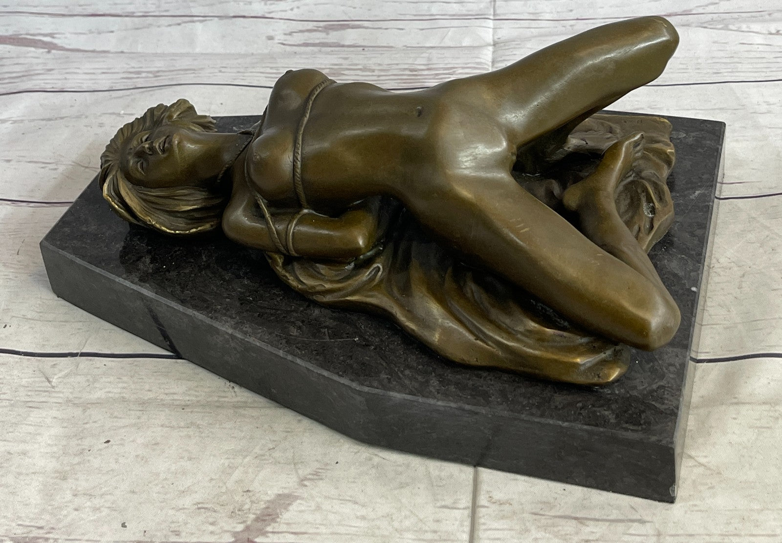 Bronze sculpture Erotic Girl Female Nude Art erotica Artwork Signed Original Gift