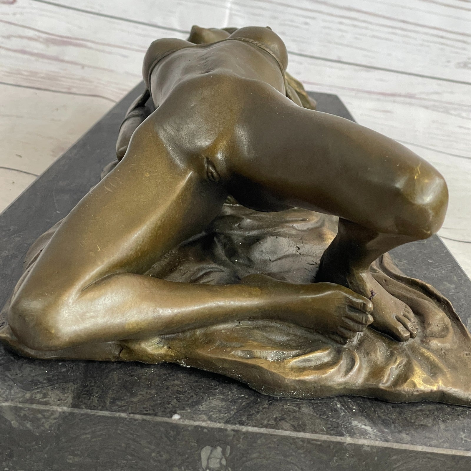 Bronze sculpture Erotic Girl Female Nude Art erotica Artwork Signed Original Gift