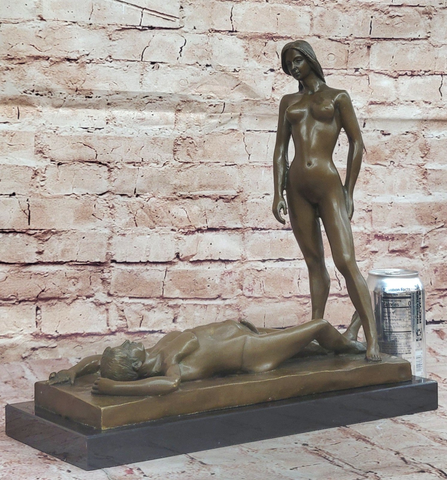 Handcrafted bronze sculpture SALE Ca Hot Cast Hot Deco Art Female And Male Nude