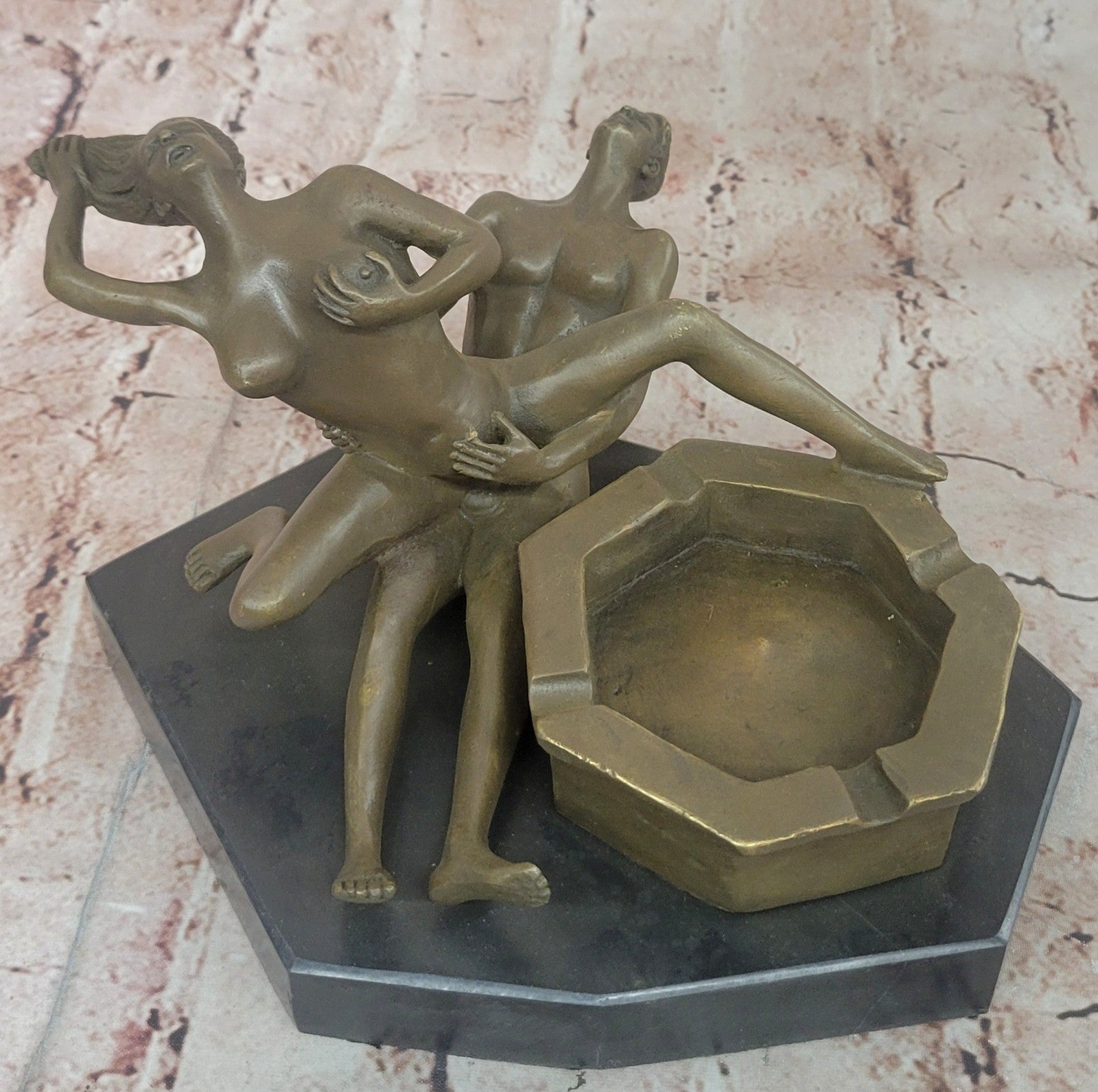 Male Female Nude Figurine Bronze Sculpture Exotic Hand Crafted Statue Sale