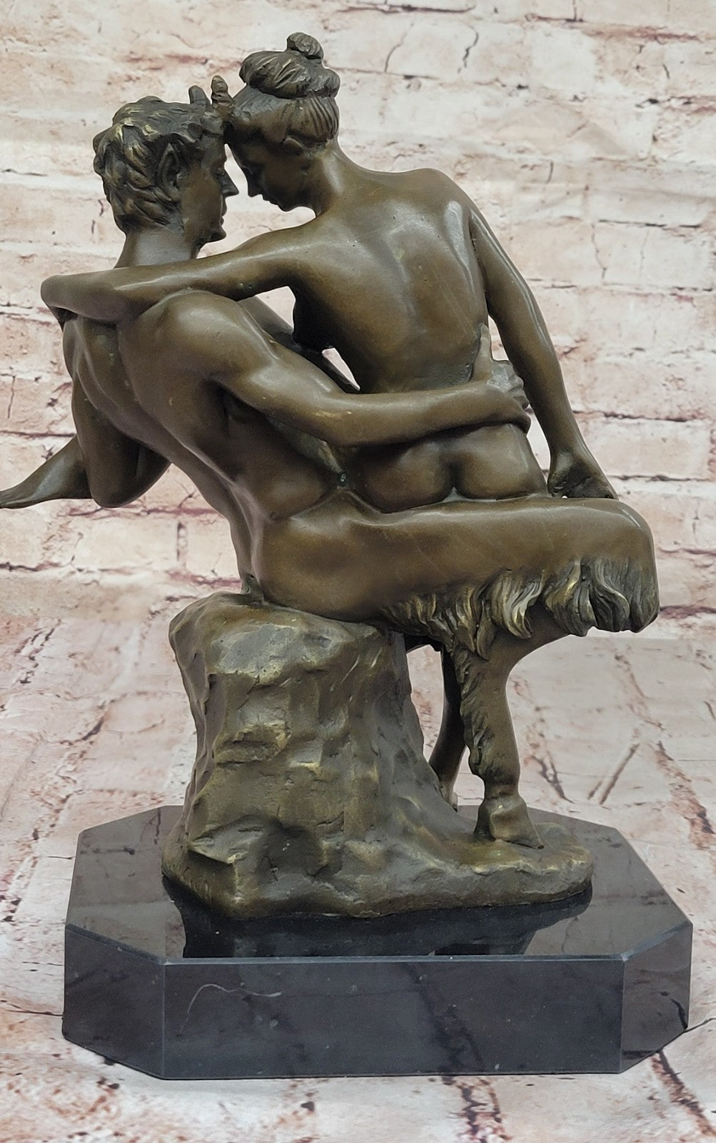 Risque Devil Woman Mavchi Erotic Bronze Nude Satyr Nymph Sale Vintage Original