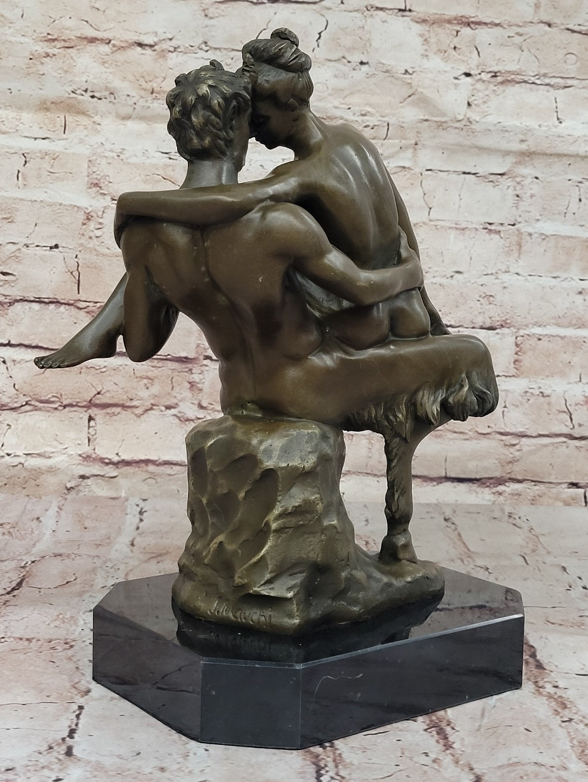 Risque Devil Woman Mavchi Erotic Bronze Nude Satyr Nymph Sale Vintage Original