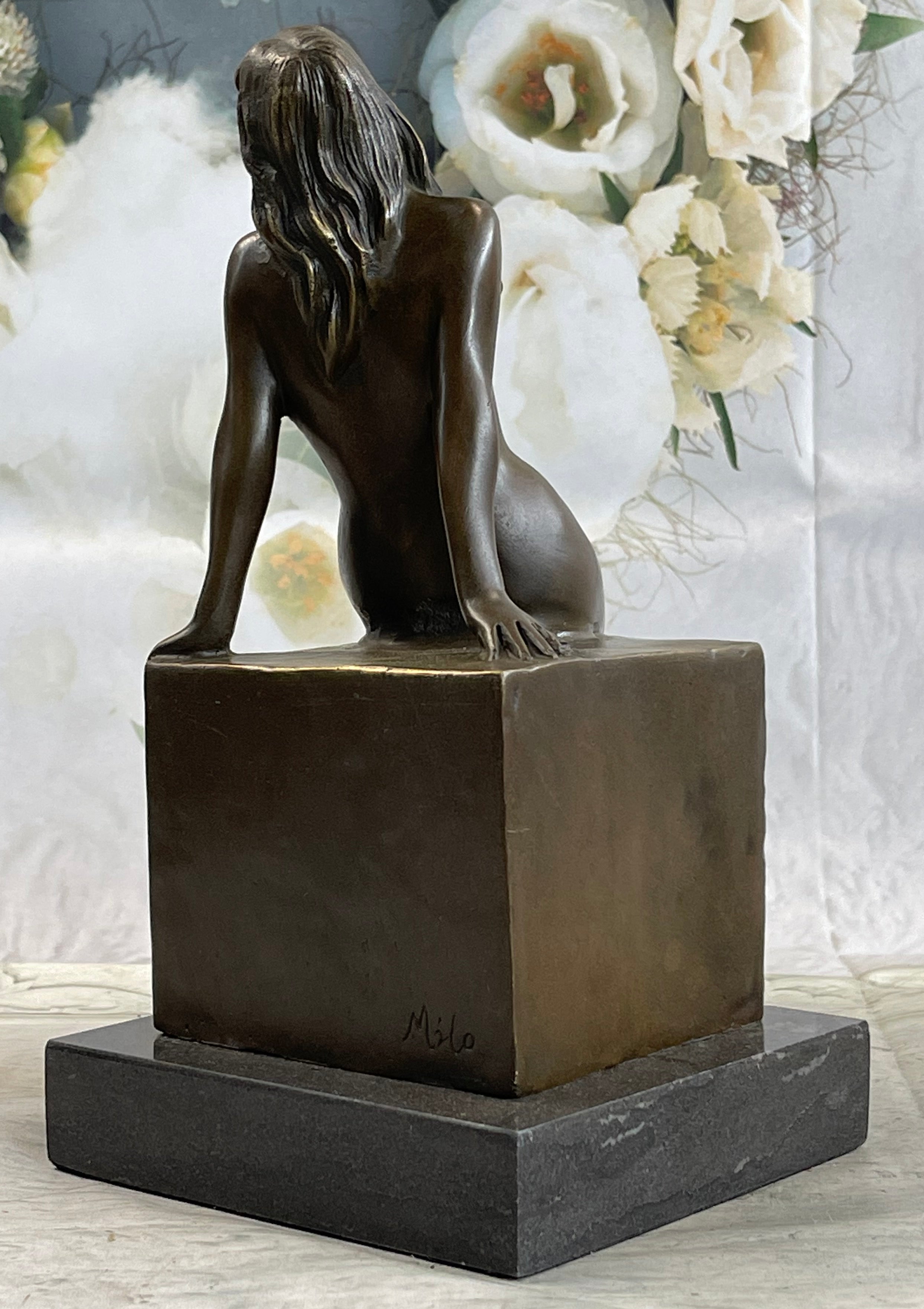 Handcrafted bronze sculpture SALE Decor Home Milo By By Female Exotic Nude