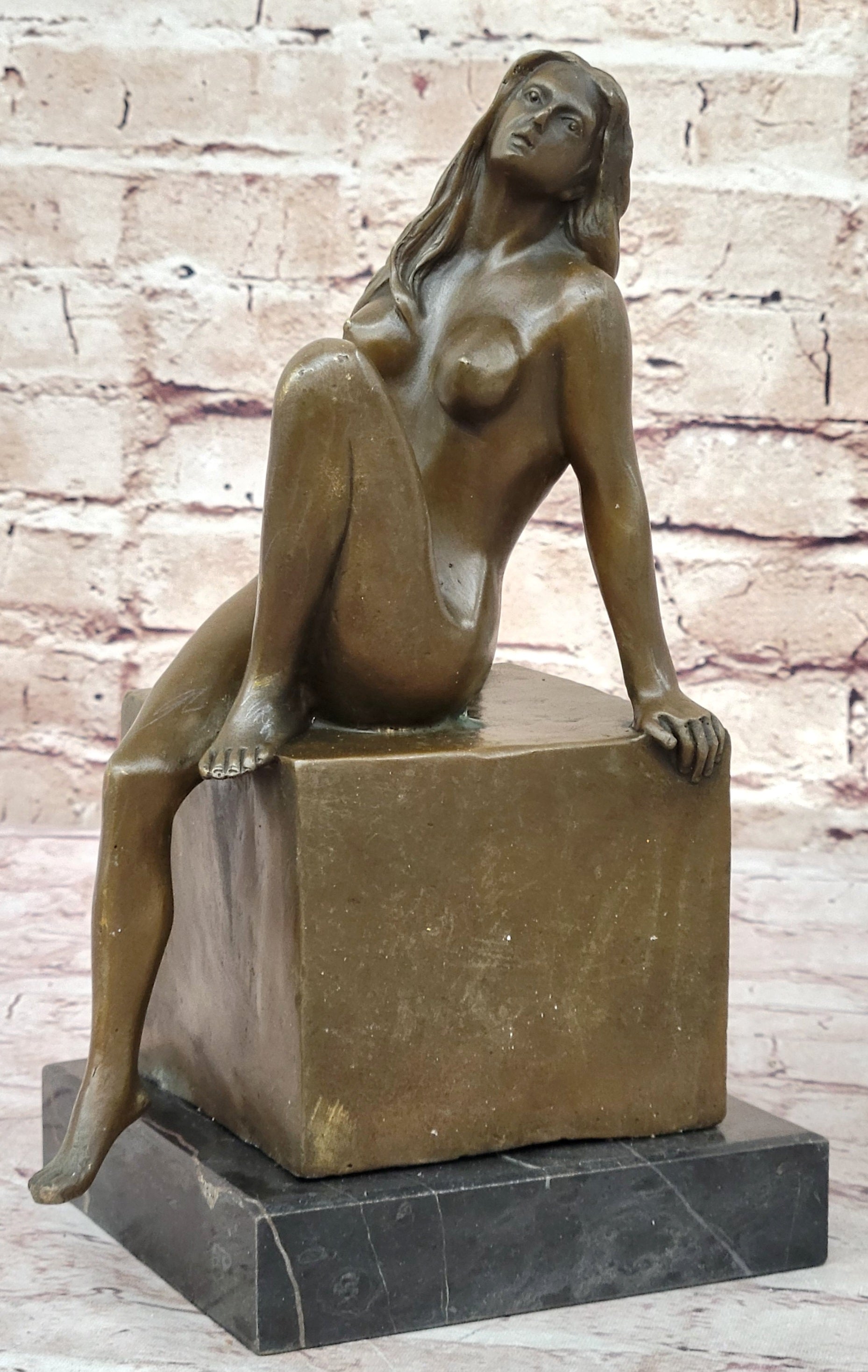 Handcrafted bronze sculpture SALE Decor Home Milo By By Female Exotic Nude