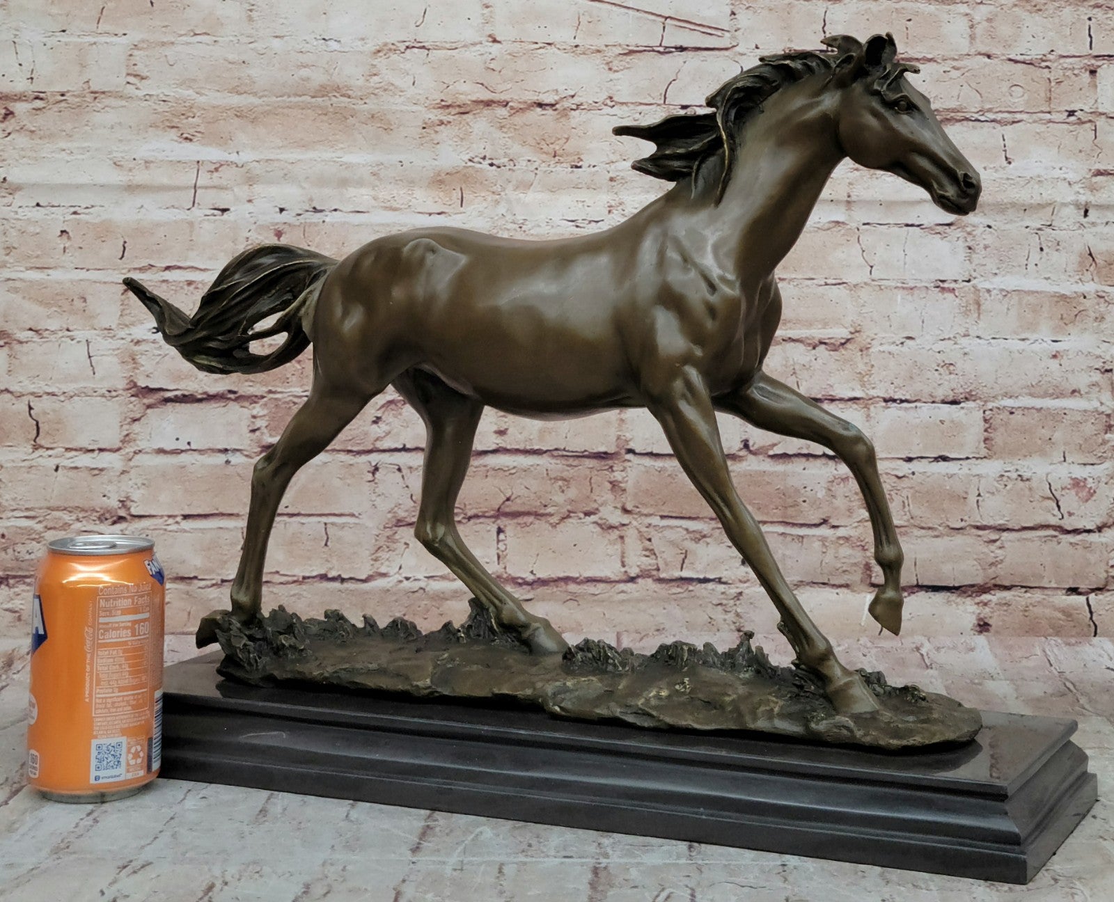 Thoroughbred Horse Lover SUPER DEAL Gift Equestrian Bronze Sculpture Statue