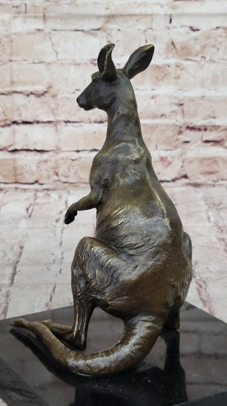 Kangaroo Bronze Figurine, Animal Sculpture, Animal Bronze, Home Decor, Table top