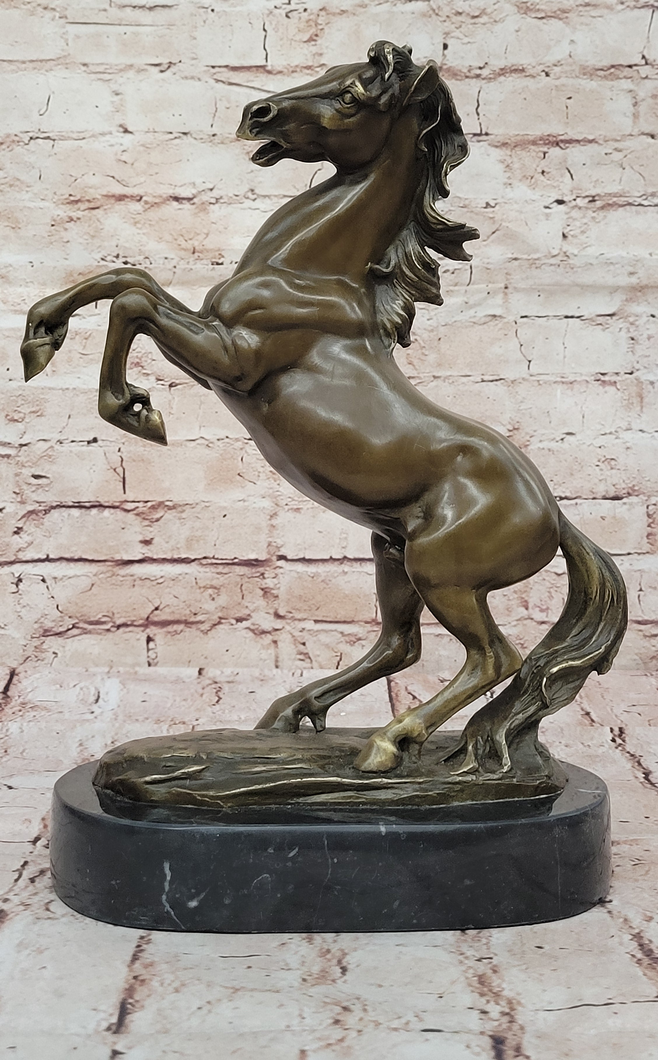 Fabulous Vintage Horse Sculpture Thoroughbred Horse Racing Bronze Figurine Sale