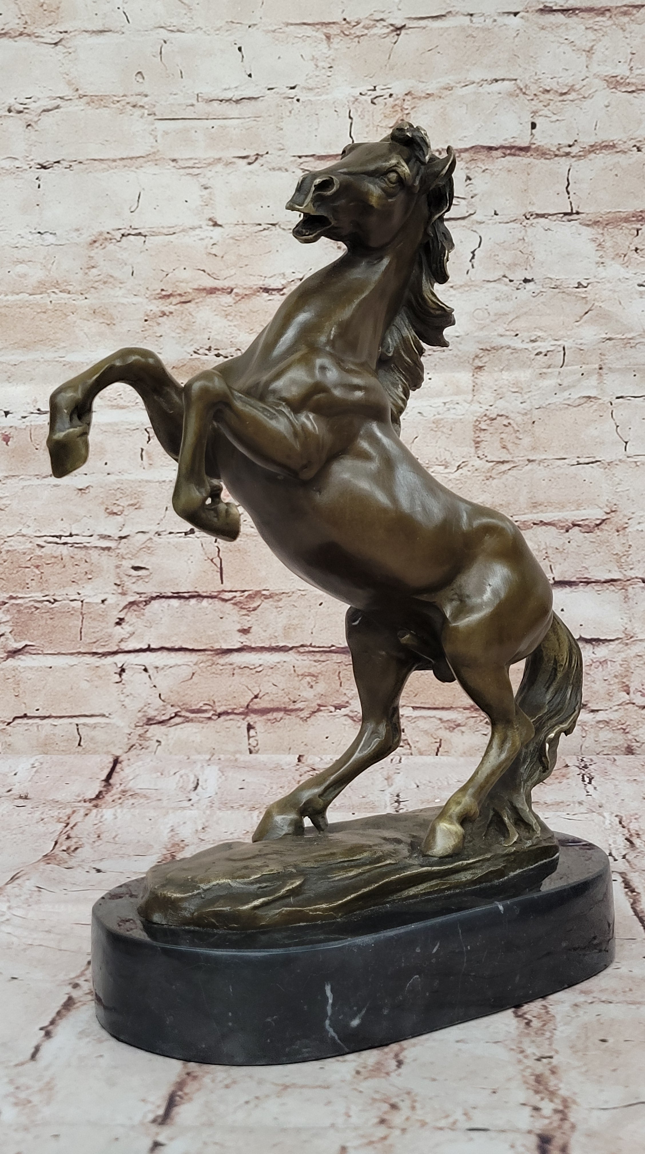 Fabulous Vintage Horse Sculpture Thoroughbred Horse Racing Bronze Figurine Sale