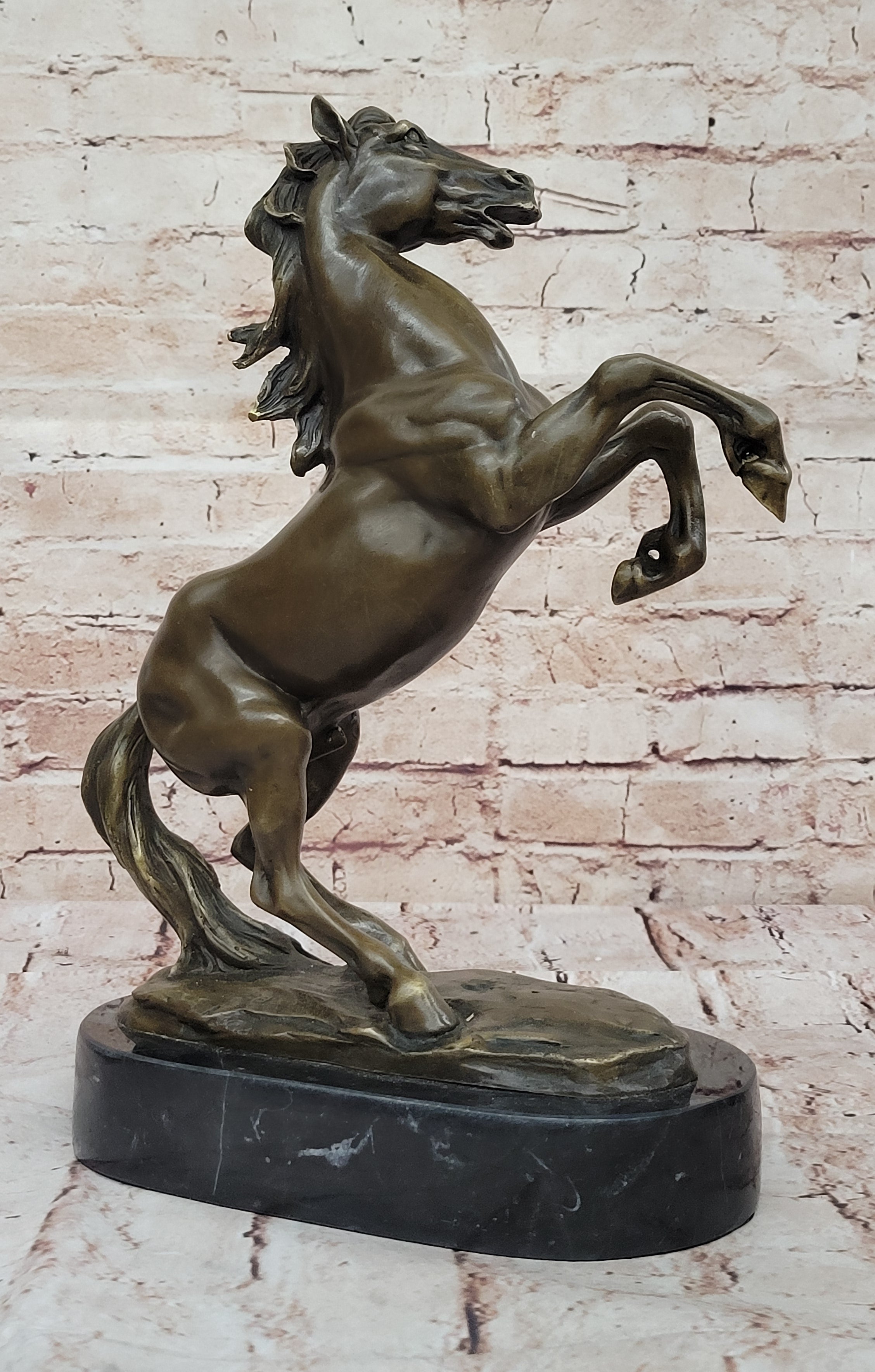 Fabulous Vintage Horse Sculpture Thoroughbred Horse Racing Bronze Figurine Sale