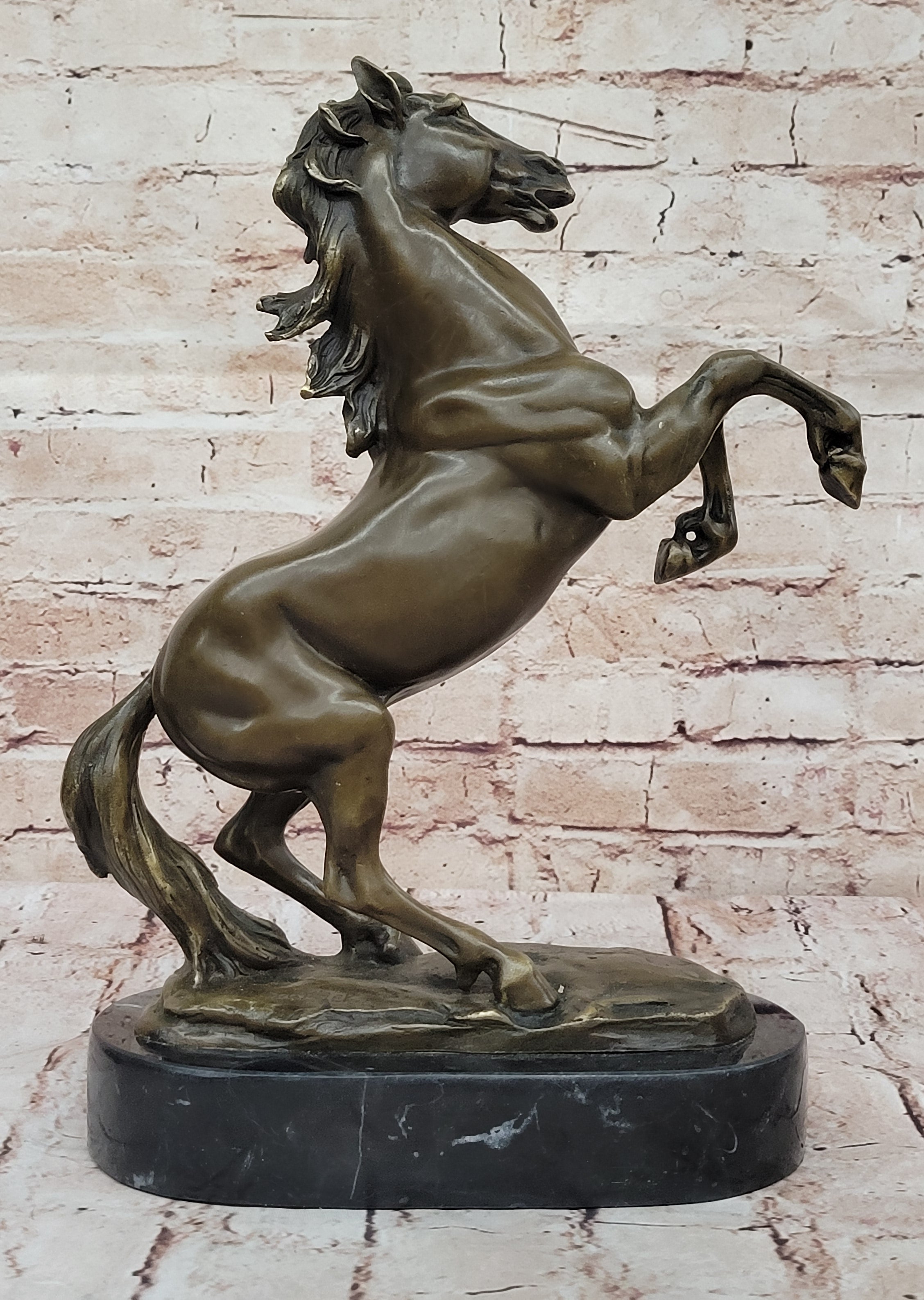 Fabulous Vintage Horse Sculpture Thoroughbred Horse Racing Bronze Figurine Sale