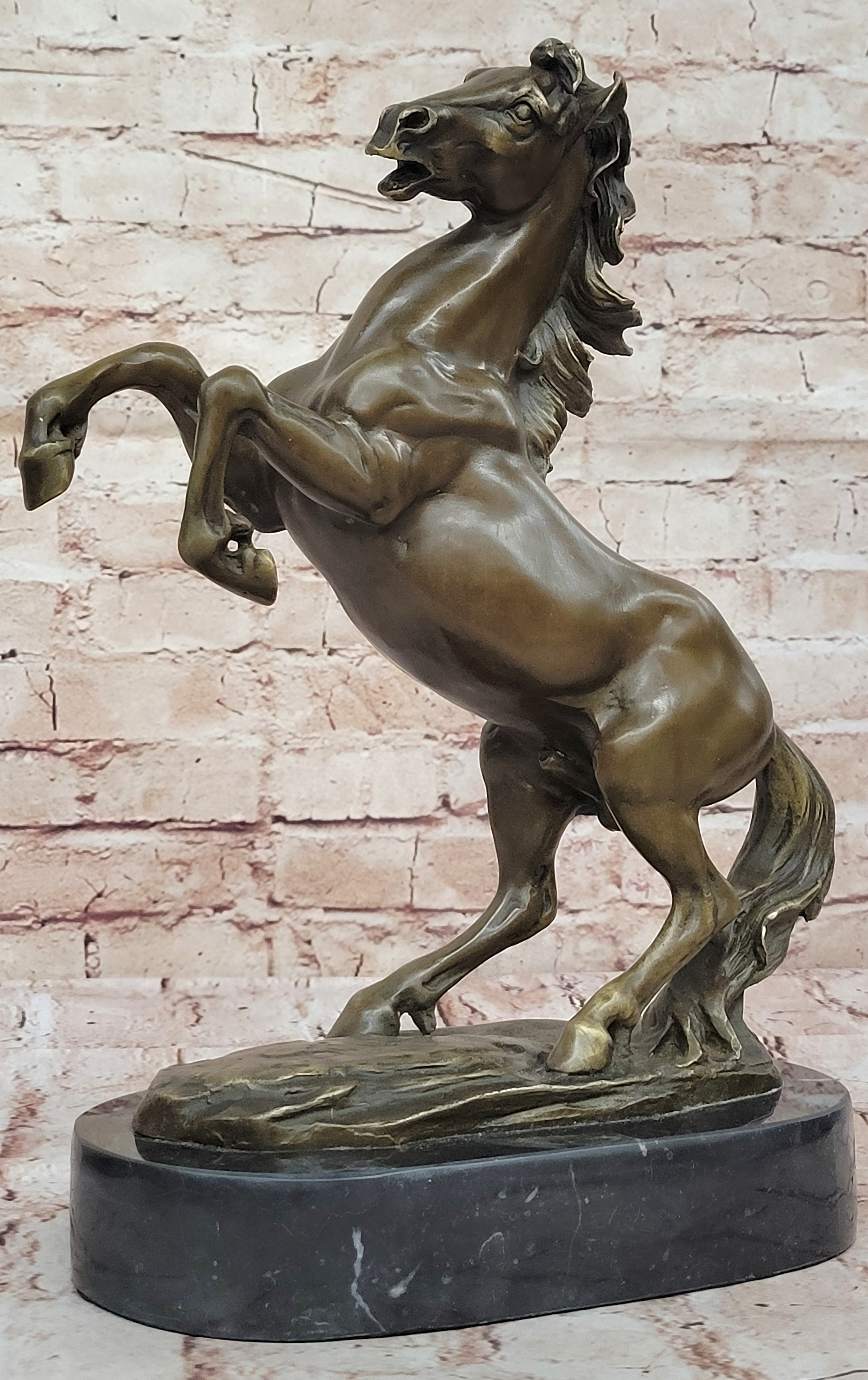 Fabulous Vintage Horse Sculpture Thoroughbred Horse Racing Bronze Figurine Sale