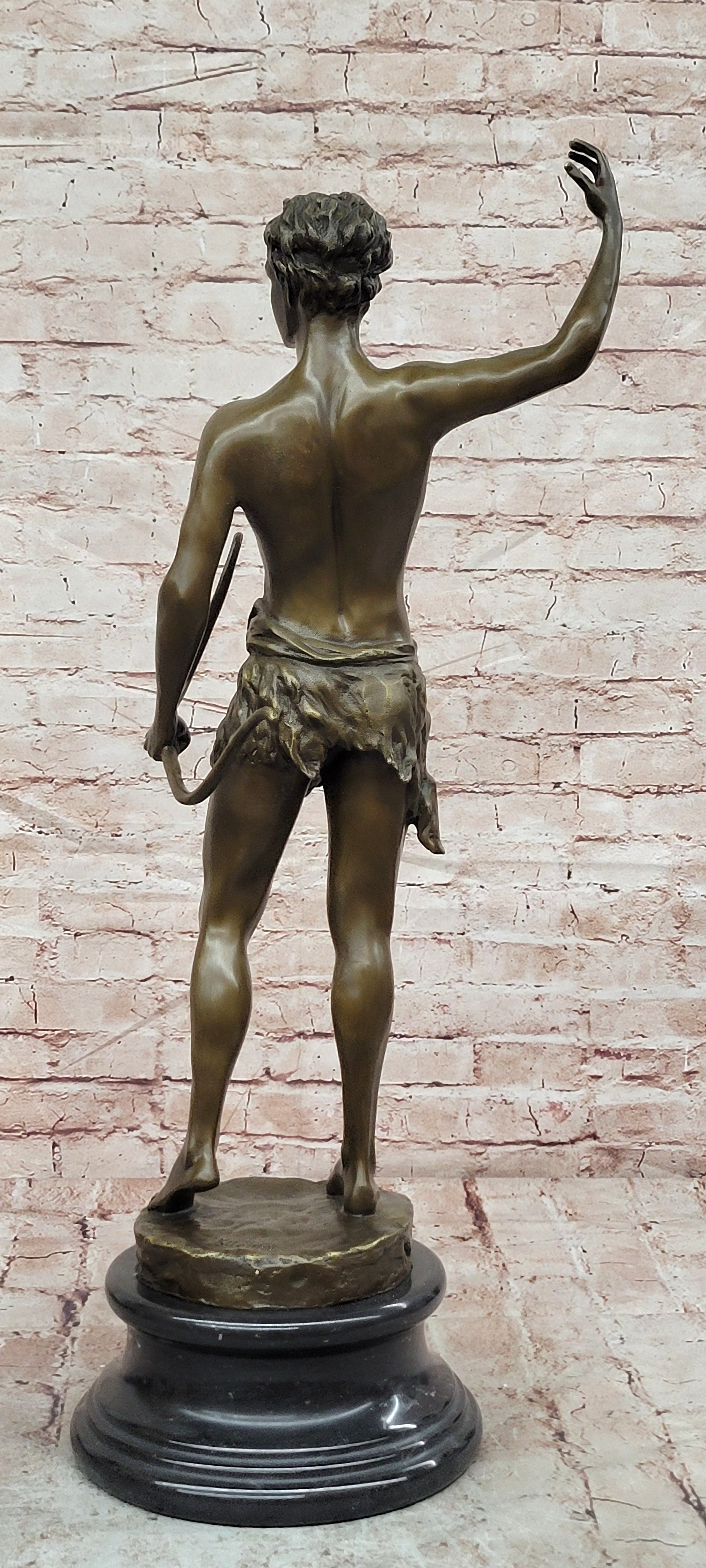 Art Deco Showcase: Signed Kuchler Bronze - Warrior Sculpture Centerpiece