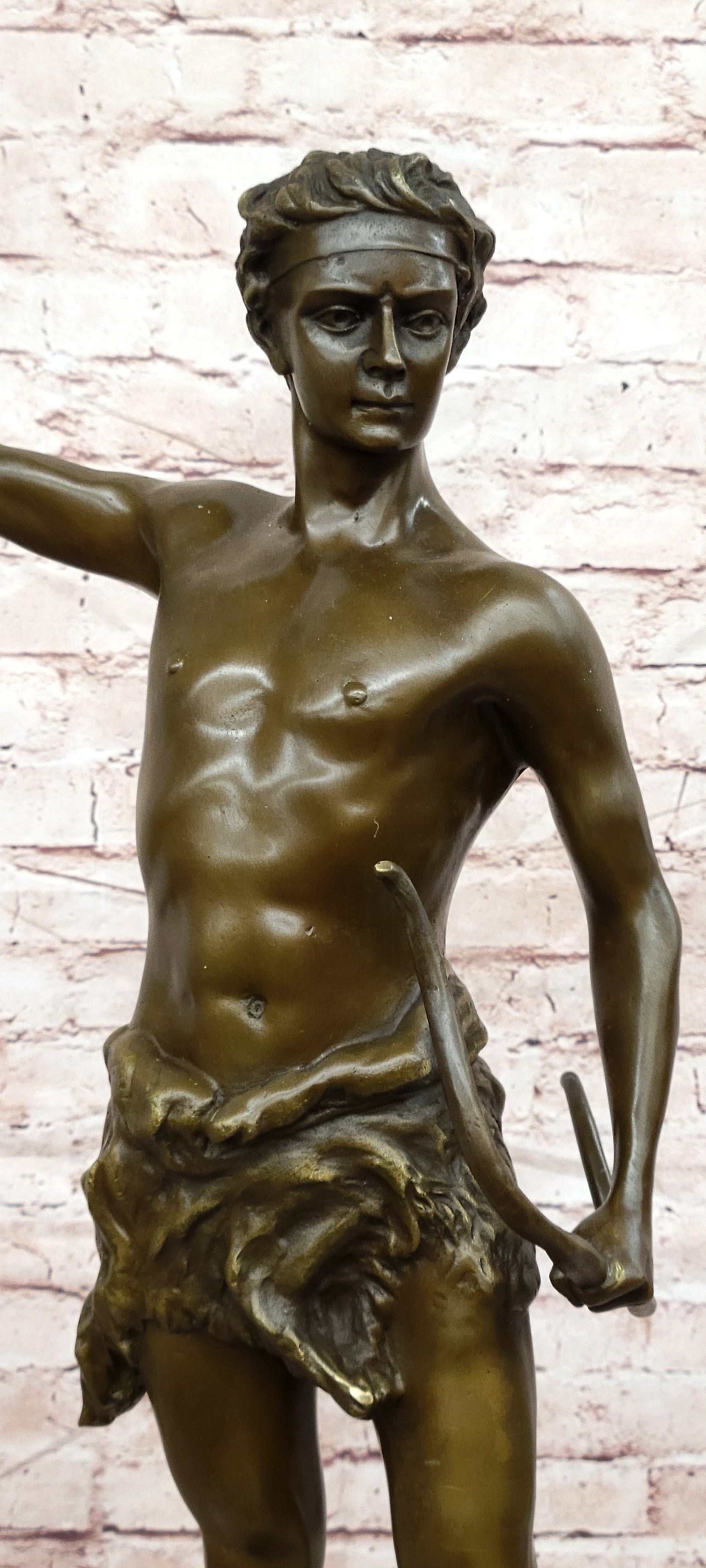 Art Deco Showcase: Signed Kuchler Bronze - Warrior Sculpture Centerpiece