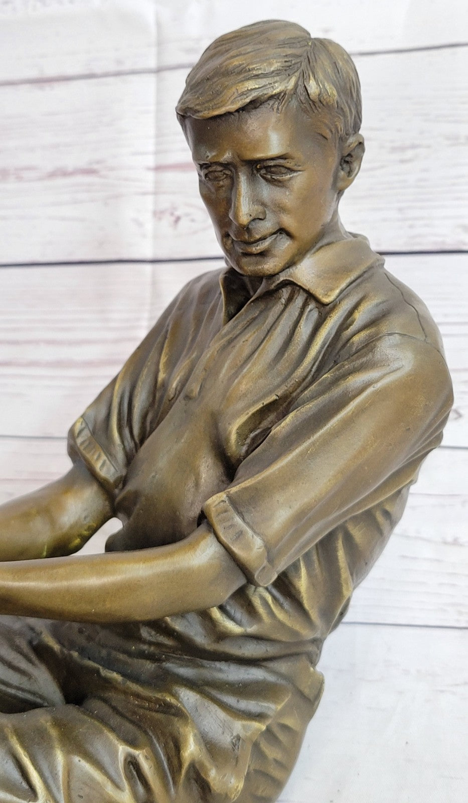Male GOLFER Sports Memorabilia Golf Club Art PGA Bronze Marble Statue Figurine
