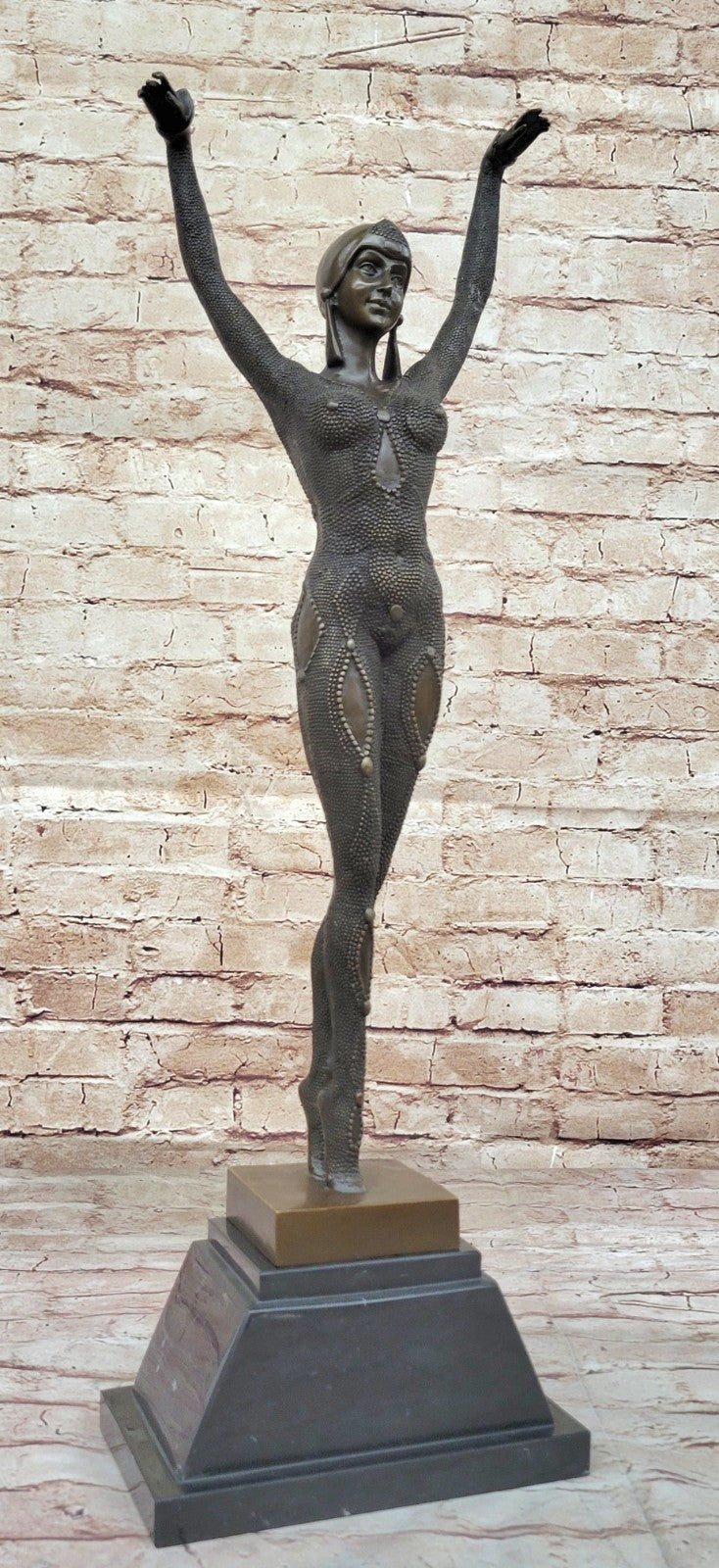 Brown Patina Starfish Dancer by Demetre Chiparus Hot Cast Classic Artwork Figure
