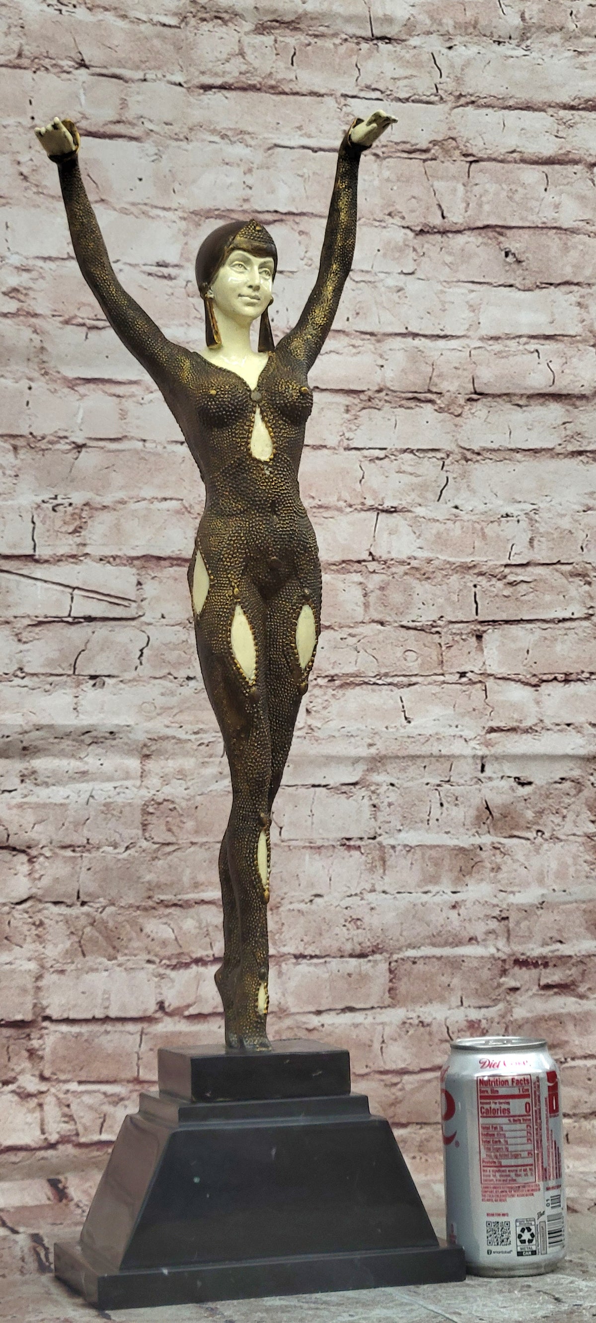 Bronze Art Deco Dancer Figurine Chiparus Starfish Sculpture Home Decor