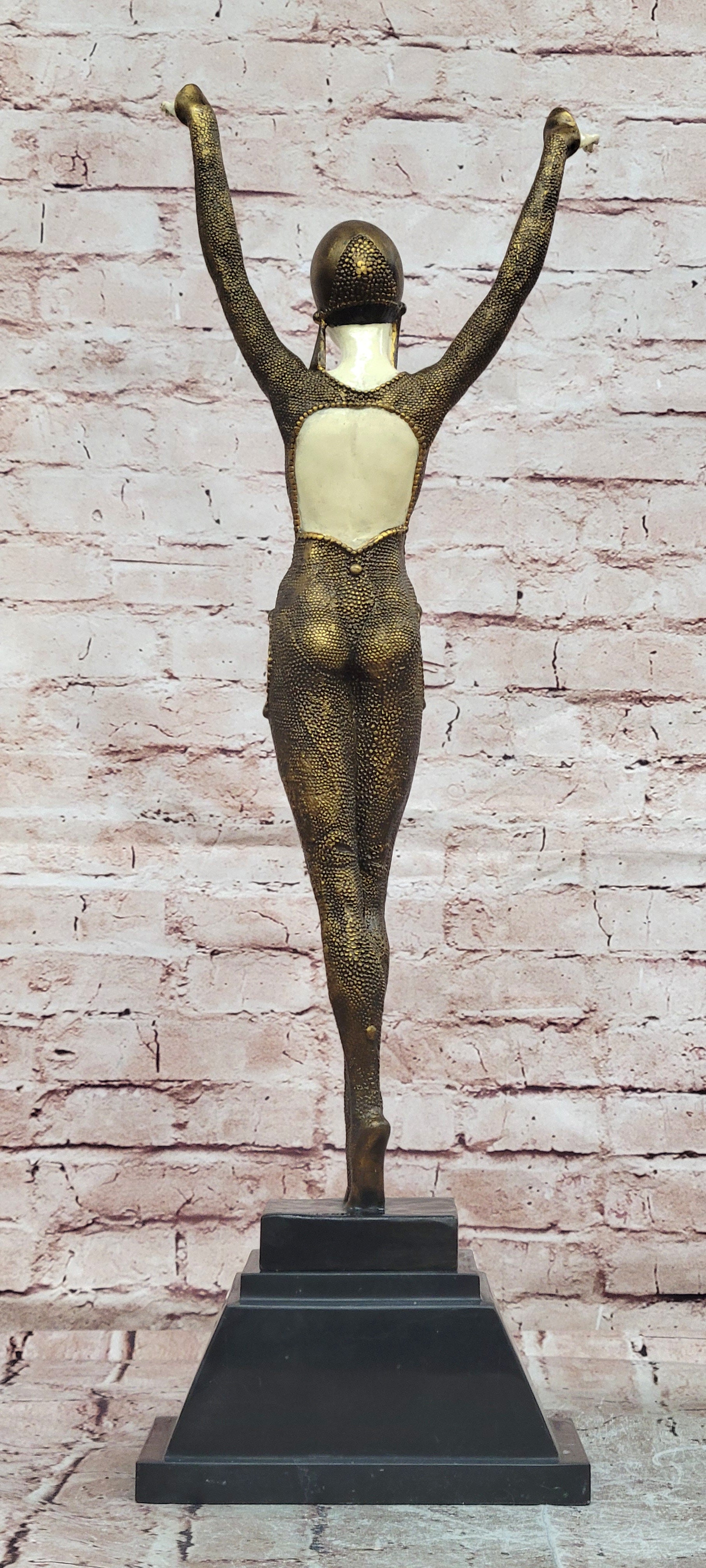 Bronze Art Deco Dancer Figurine Chiparus Starfish Sculpture Home Decor