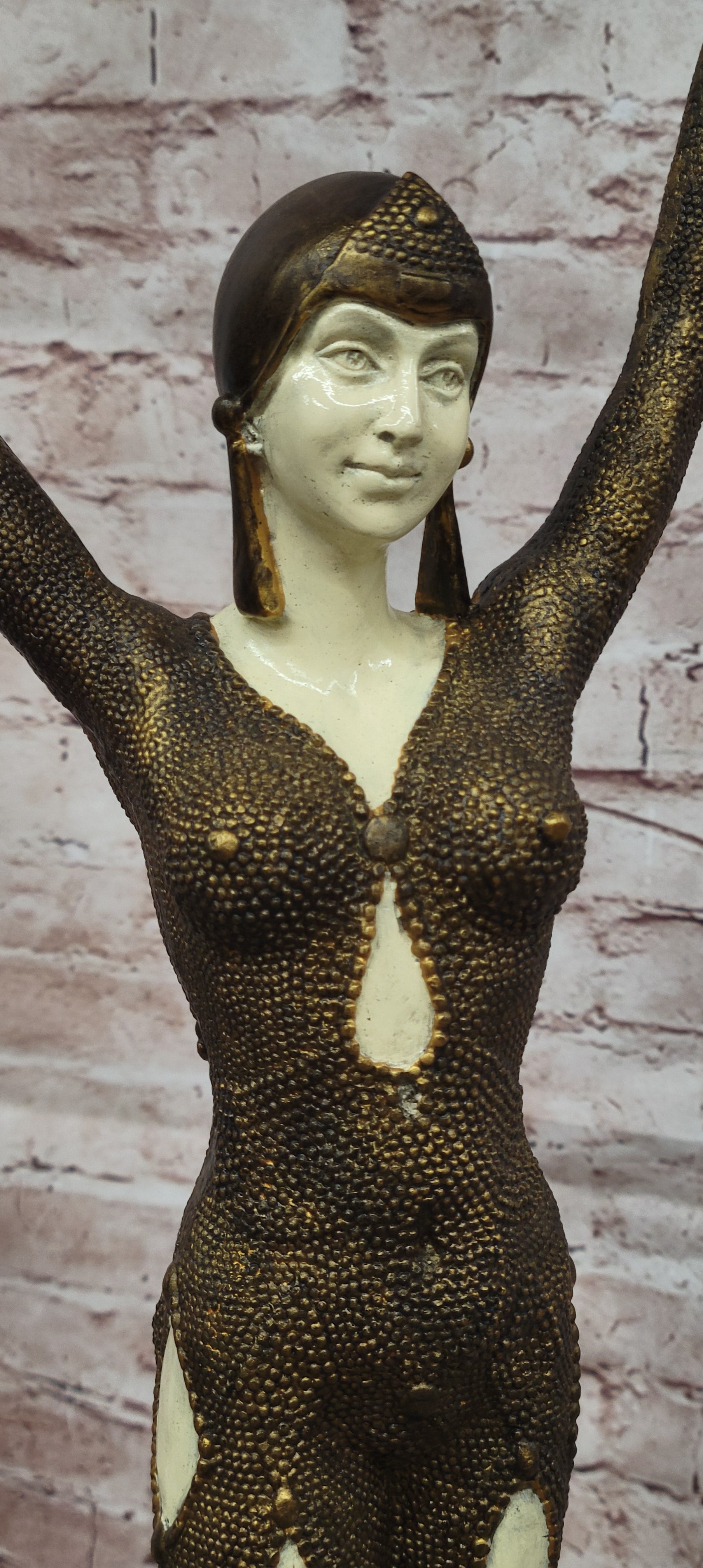 Bronze Art Deco Dancer Figurine Chiparus Starfish Sculpture Home Decor