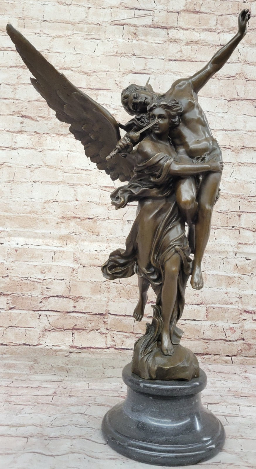 SIGNED GLORIA VICTIS BY MERCIE BRONZE SCULPTURE HOT CAST CLASSIC ARTWORK BRONZE